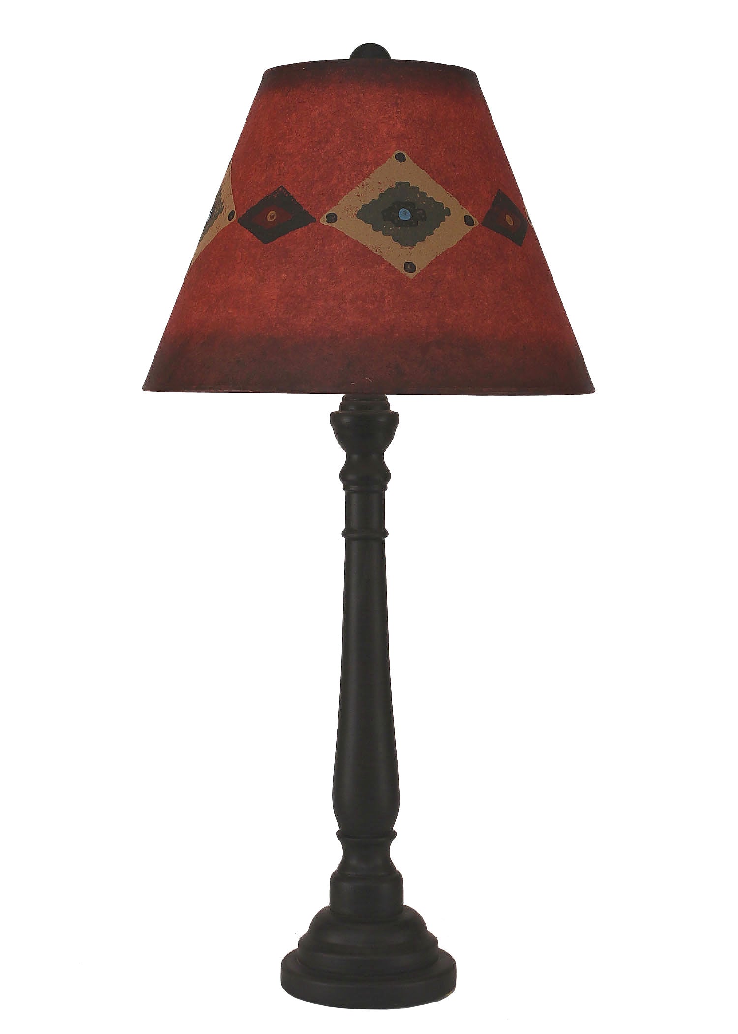 Coast Lamp Manufacturing 32"H Kodiak Round Buffet Lamp With South Western Shade