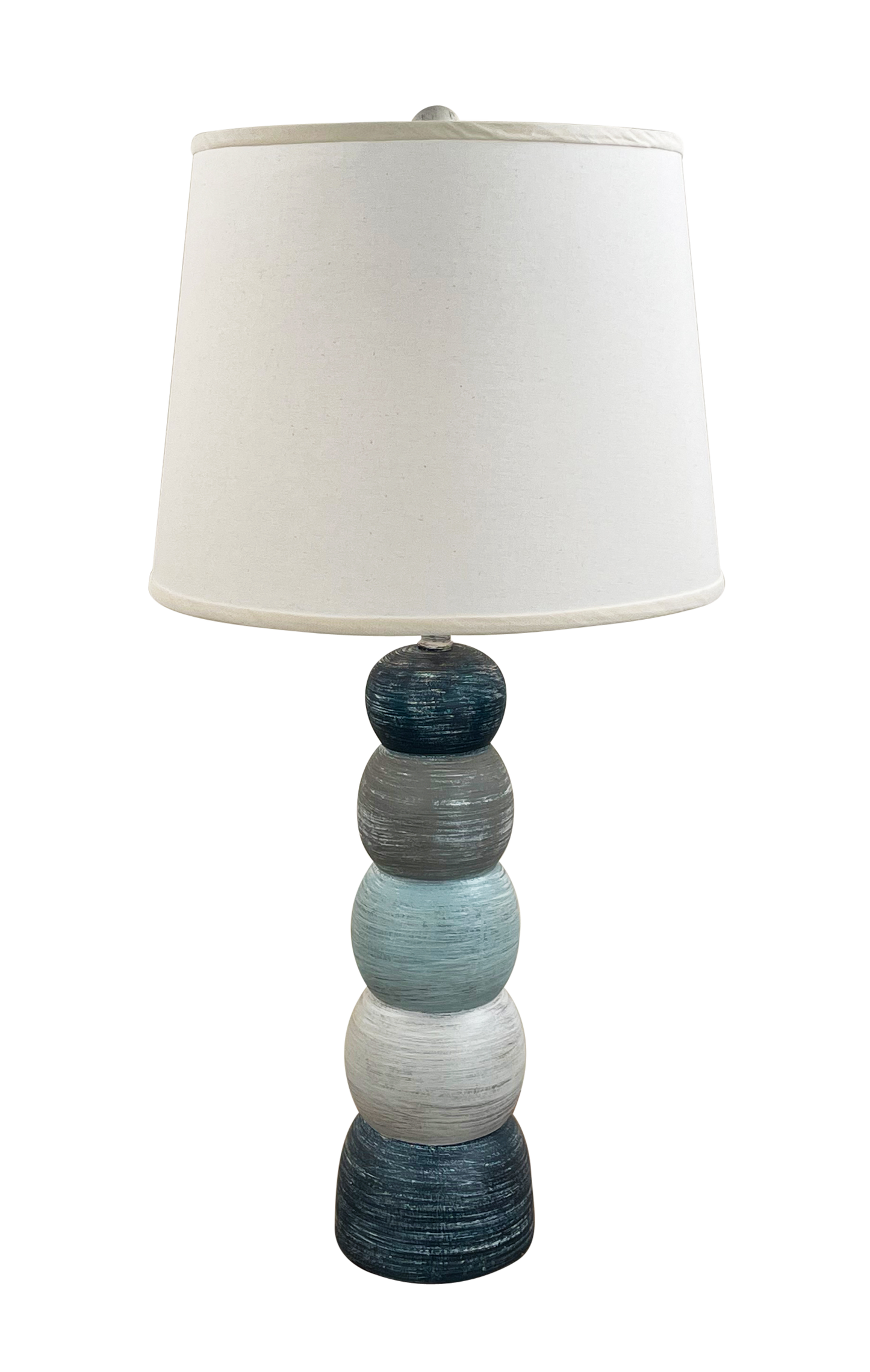 Coast Lamp Manufacturing 32"H Nautical Stripe 5-Ball Table Lamp