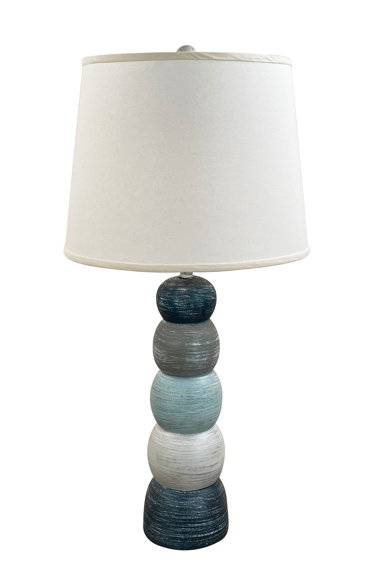 Coast Lamp Manufacturing 32"H Nautical Stripe 5-Ball Table Lamp