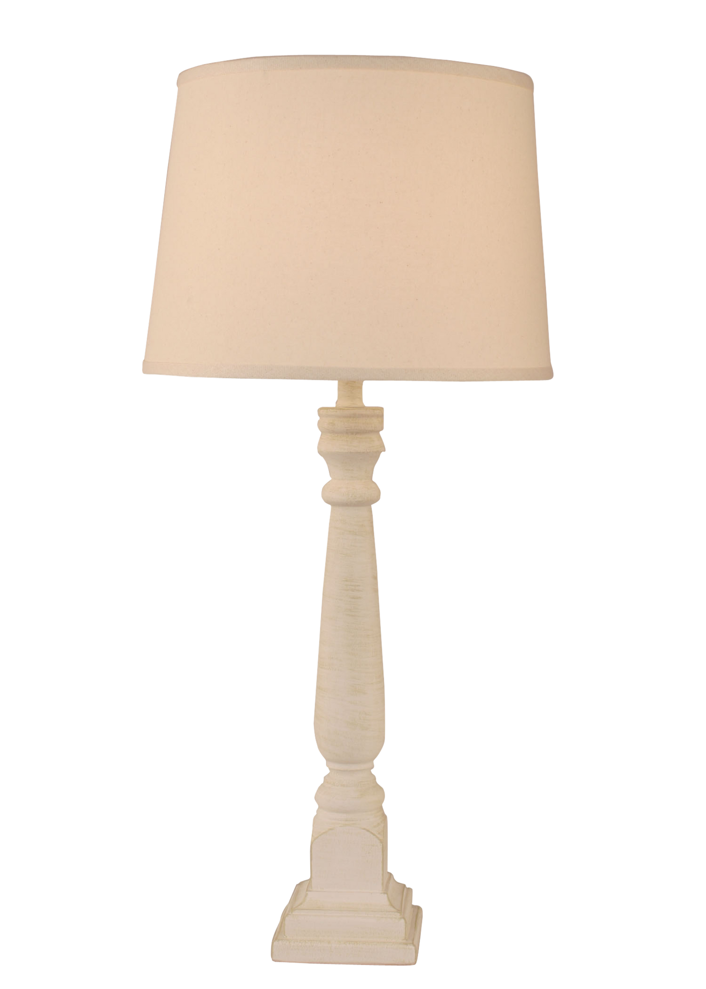 Coast Lamp Manufacturing 32"H Nude Two Tone Square Buffet Table Lamp