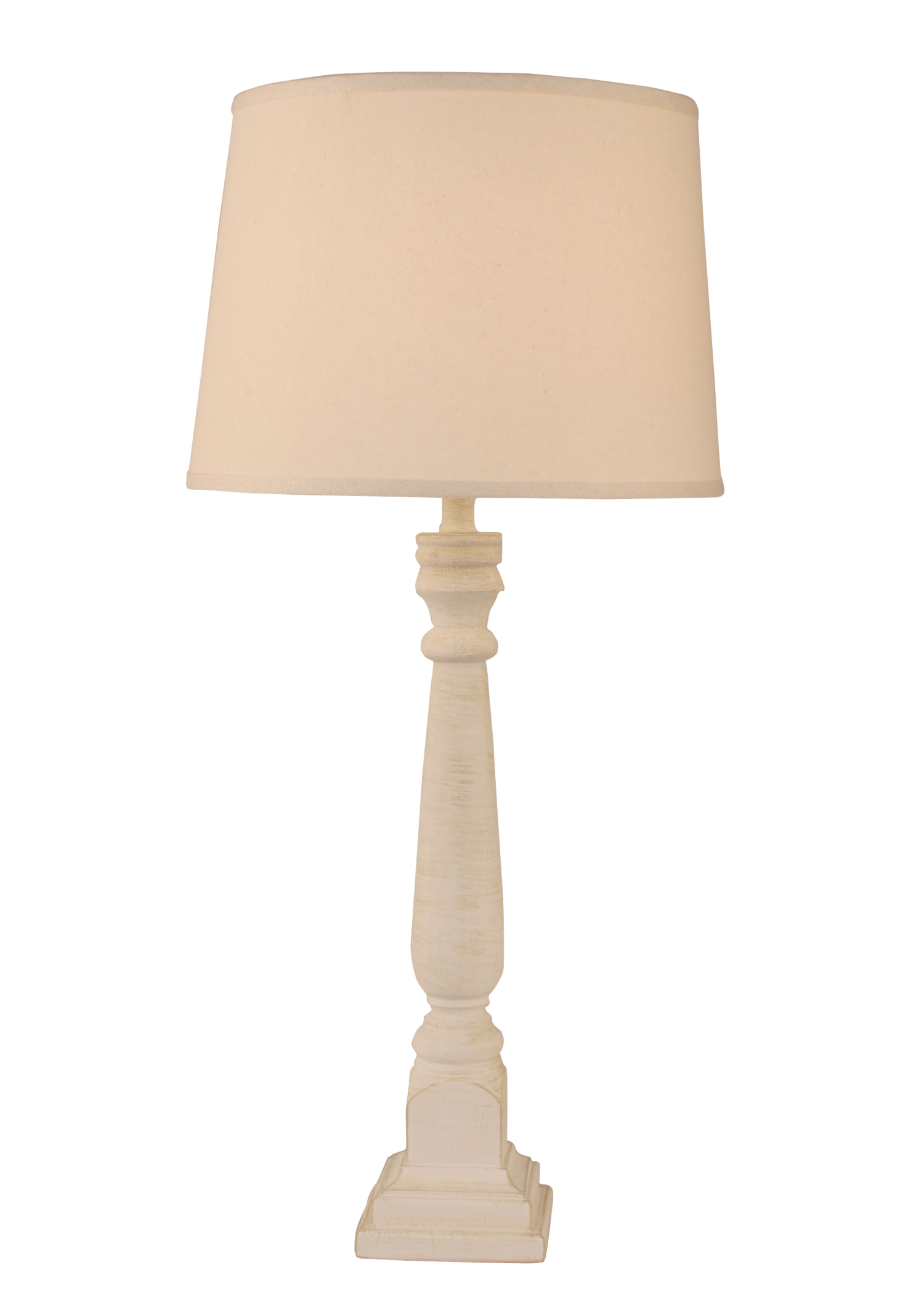 Coast Lamp Manufacturing 32"H Nude Two Tone Square Buffet Table Lamp