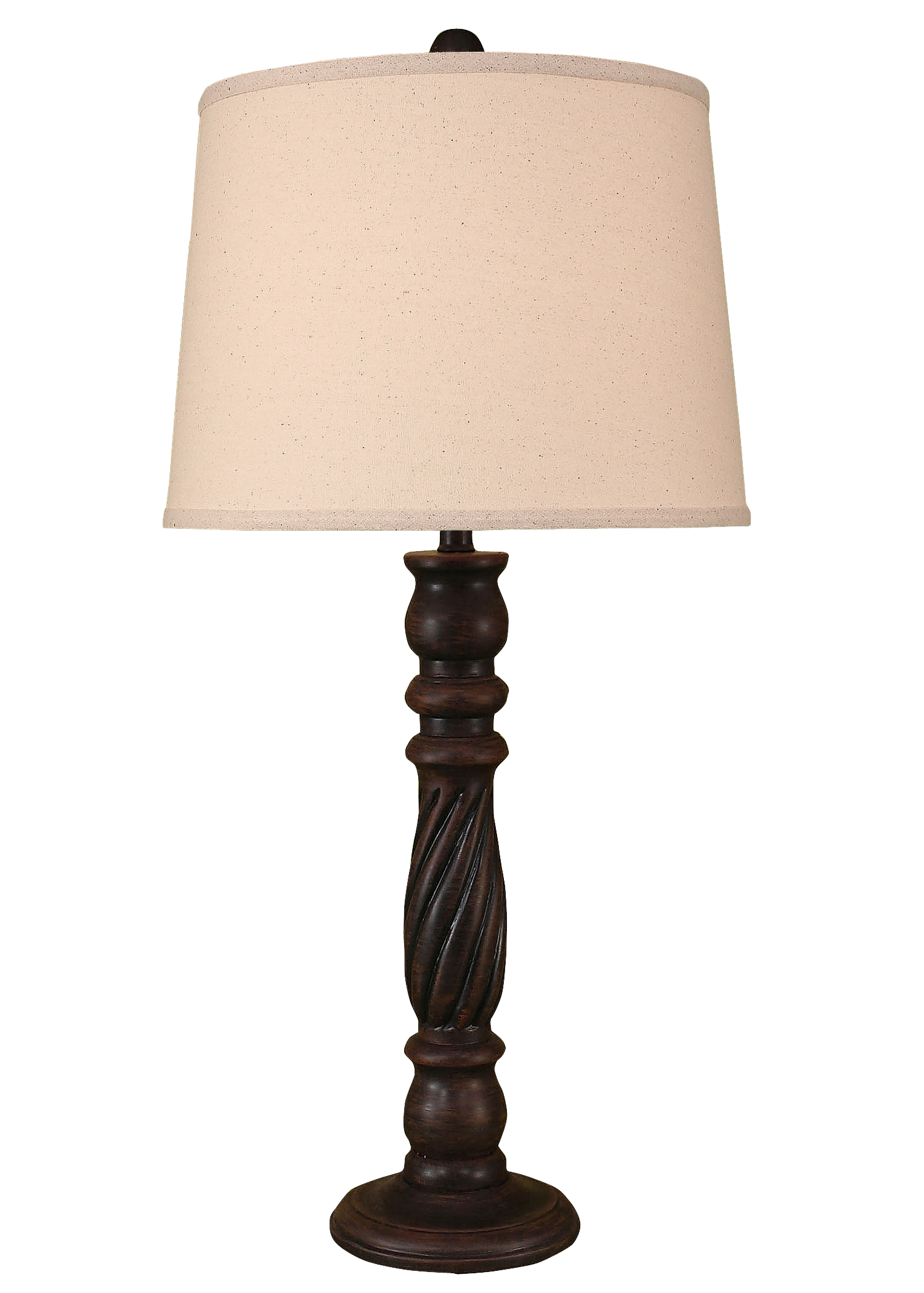 Coast Lamp Manufacturing 32"H Rust Streaked Swirl Table Lamp
