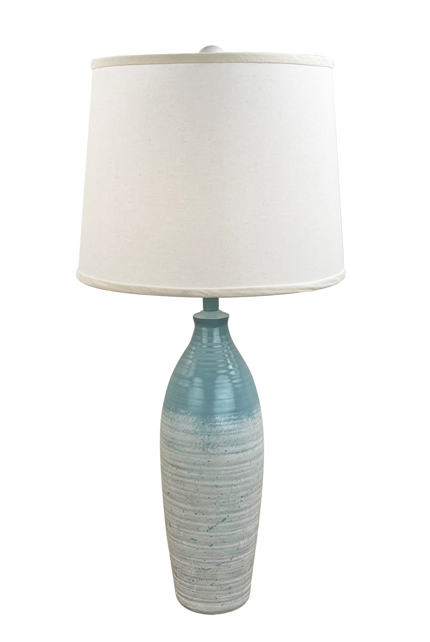 Coast Lamp Manufacturing 32"H Seaside Villa Shore Tapered Ribbed Vase Table Lamp