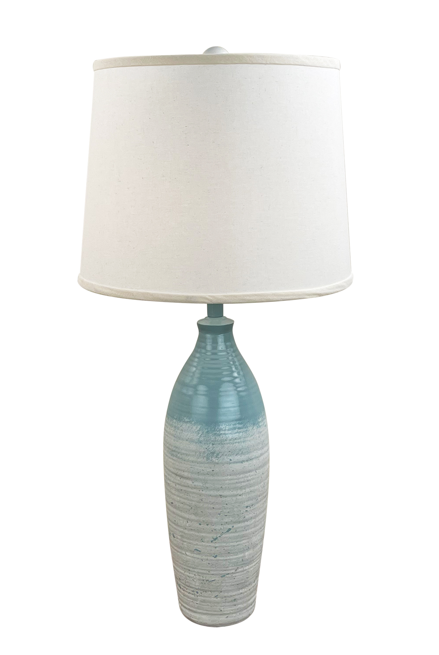 Coast Lamp Manufacturing 32"H Seaside Villa Shore Tapered Ribbed Vase Table Lamp