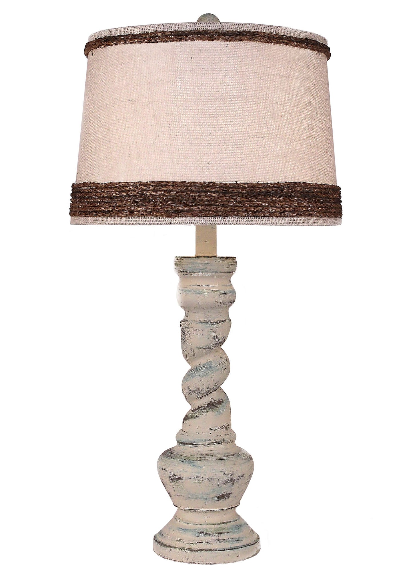 Coast Lamp Manufacturing 32"H Shabby Summer Country Twist Table Lamp
