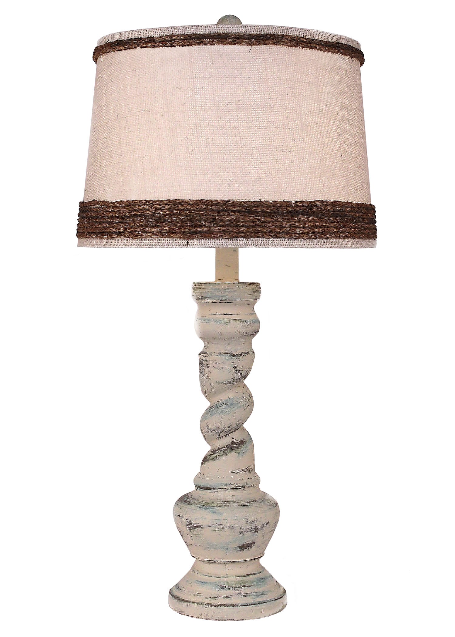 Coast Lamp Manufacturing 32"H Shabby Summer Country Twist Table Lamp