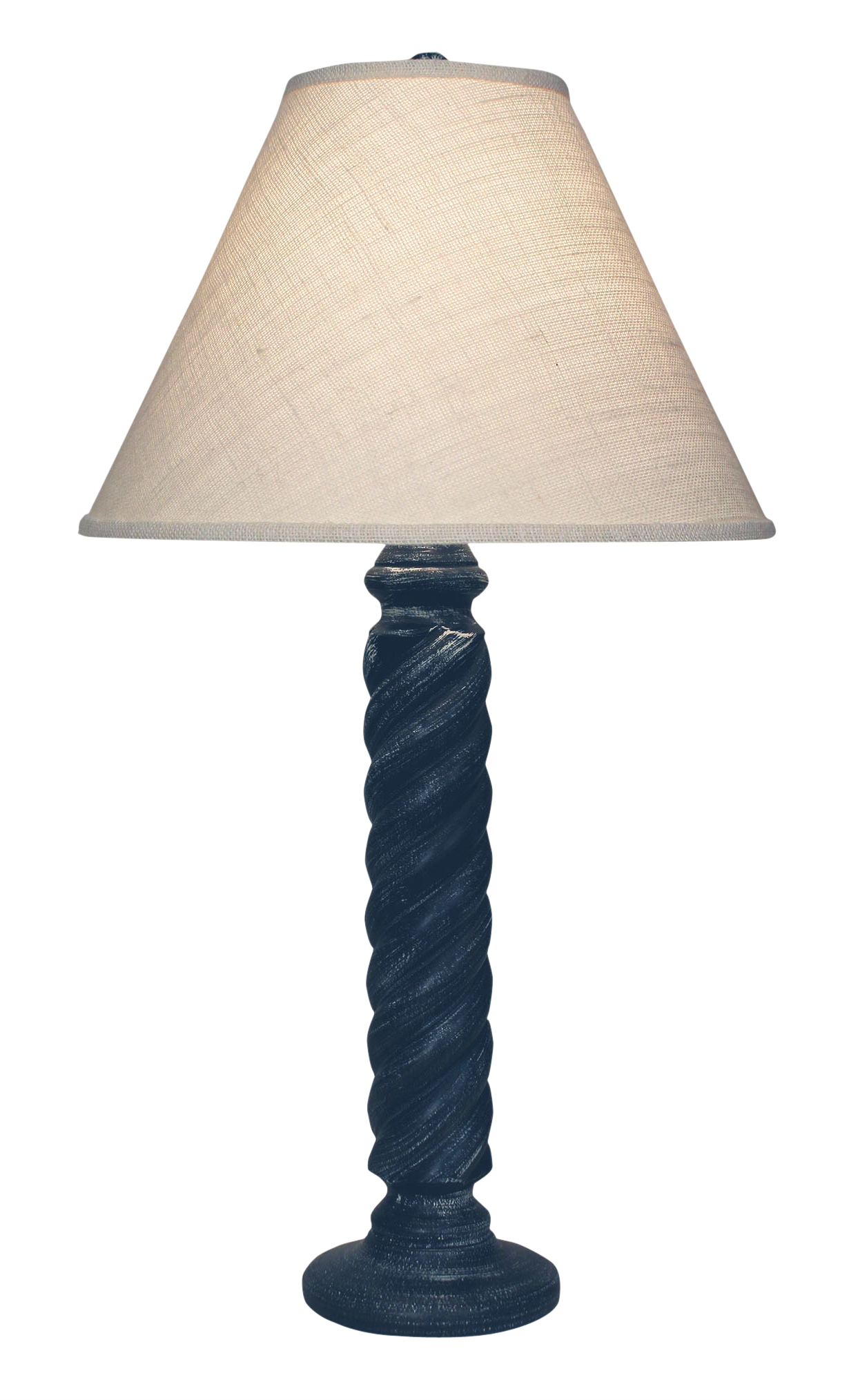 Coast Lamp Manufacturing 33"H Navy Small Rope Table Lamp