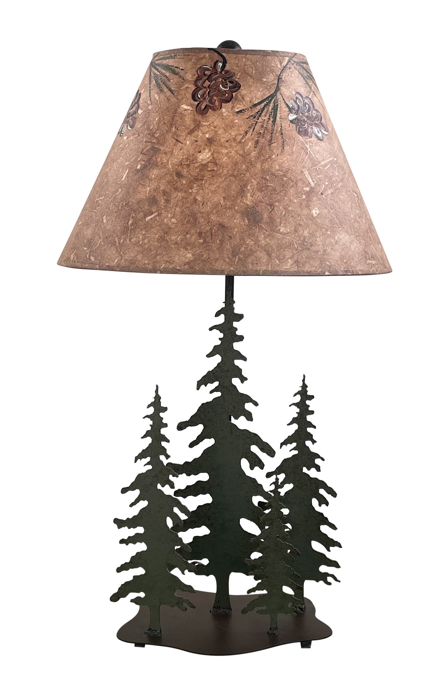 Coast Lamp Manufacturing 33"H Pine 4 Trees Table Lamp