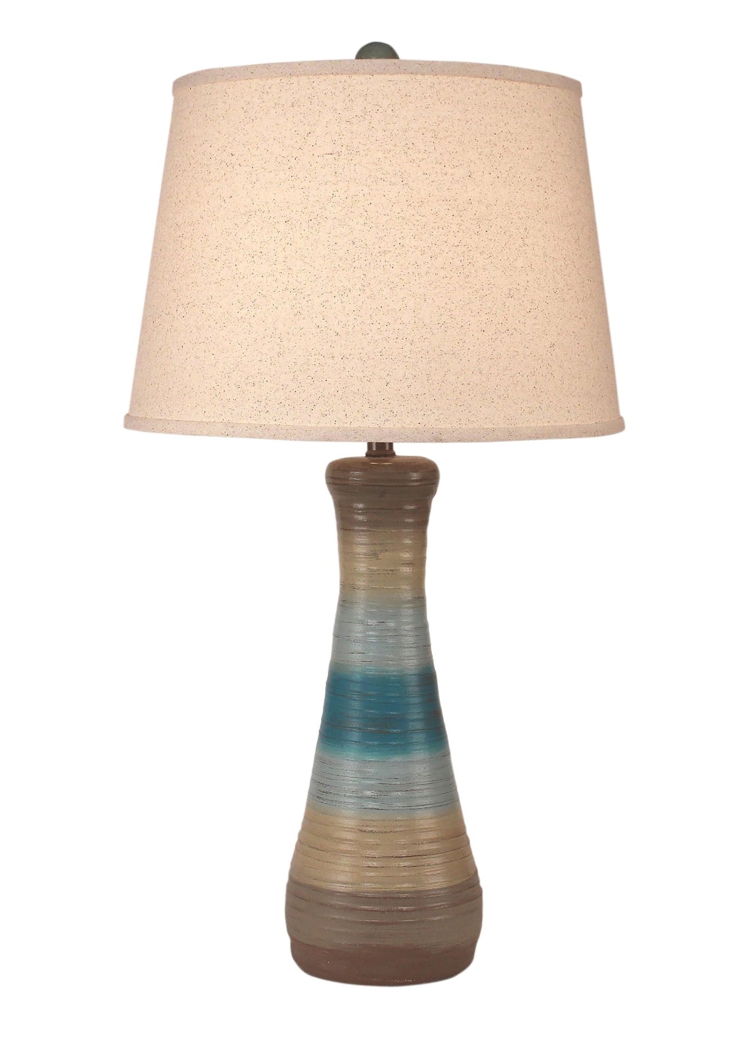 Coast Lamp Manufacturing 33"H Surf Ribbed Hour Glass Table Lamp