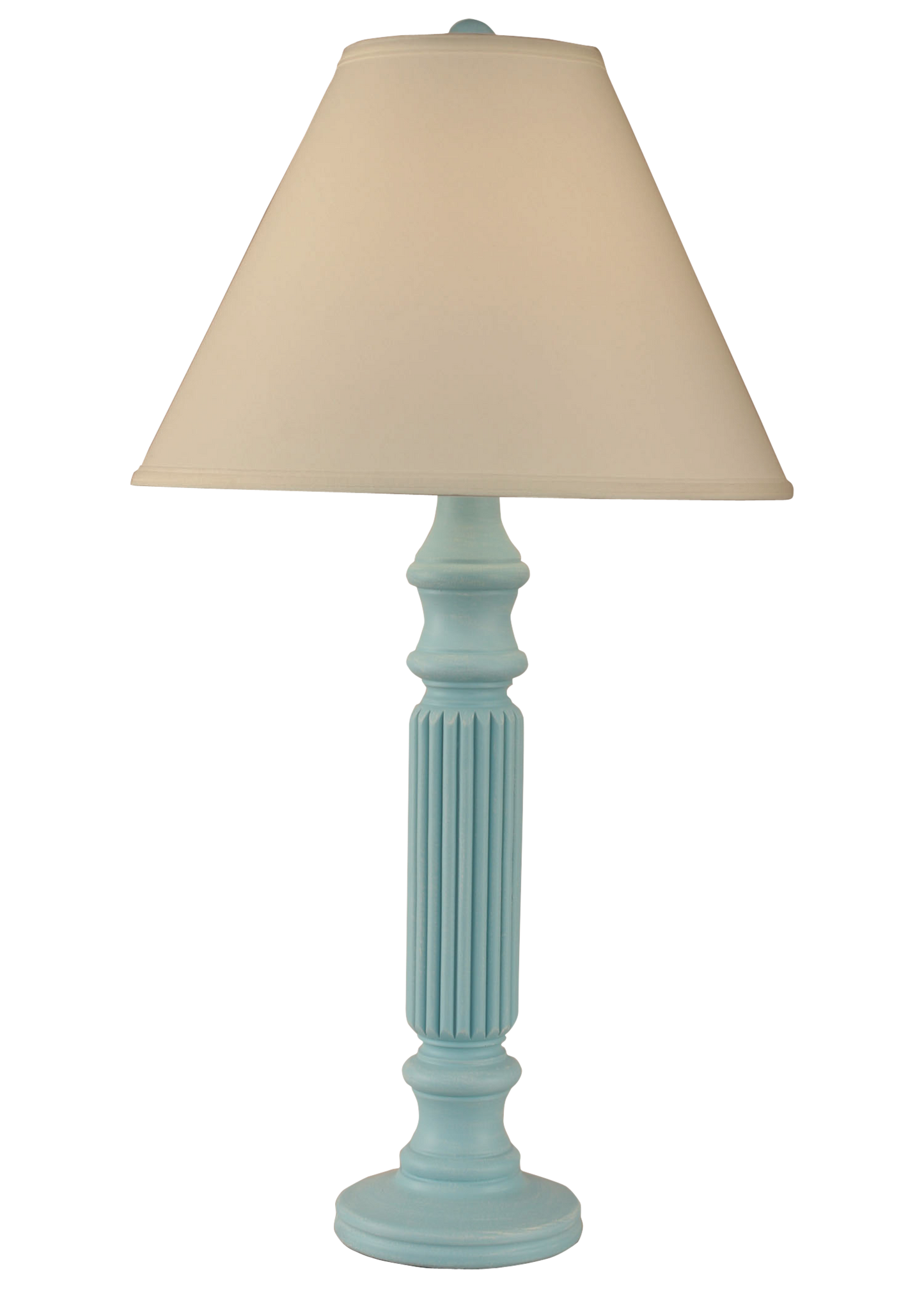 Coast Lamp Manufacturing 33"H Weathered Turquoise Sea Ribbed Table Lamp
