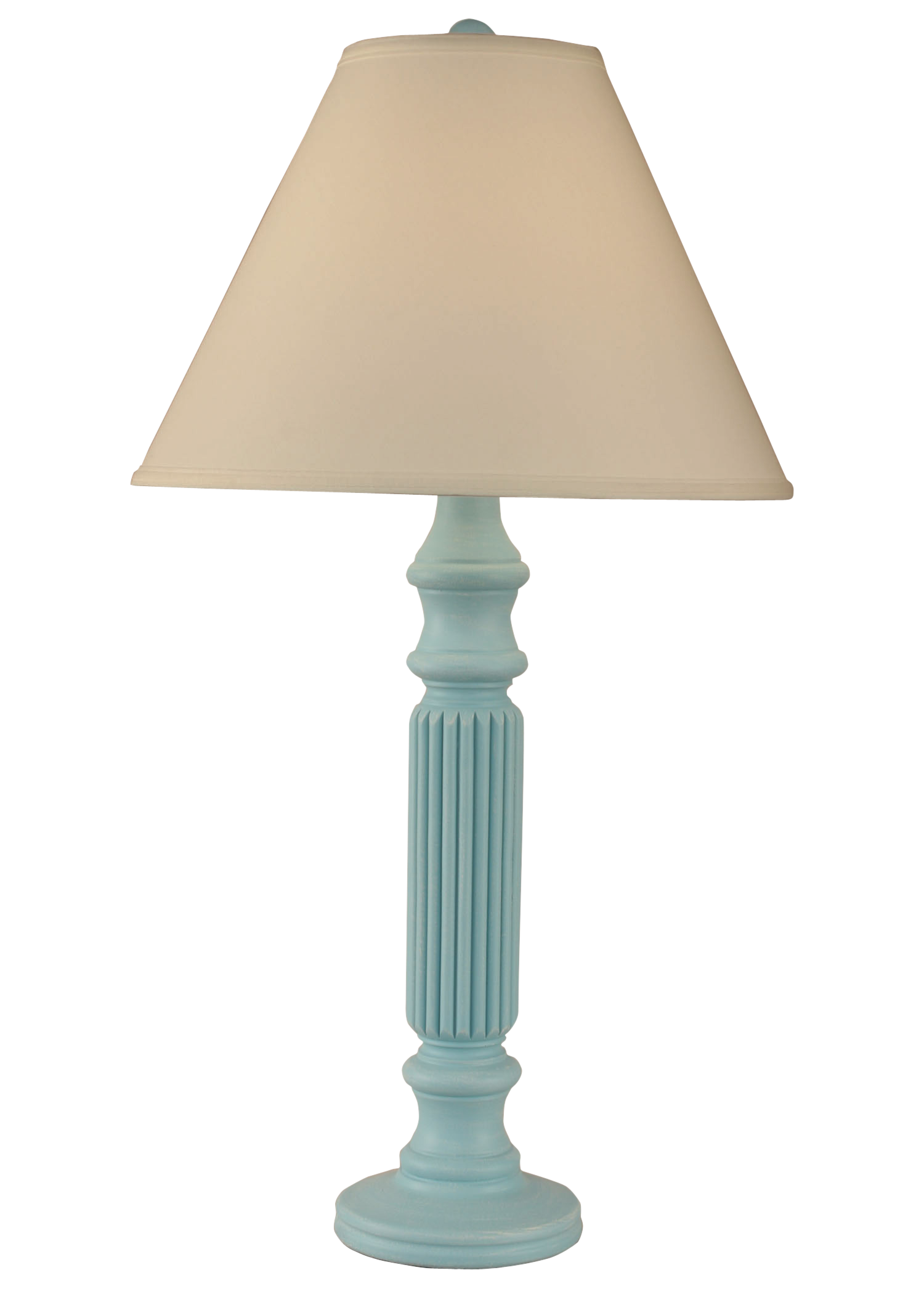 Coast Lamp Manufacturing 33"H Weathered Turquoise Sea Ribbed Table Lamp