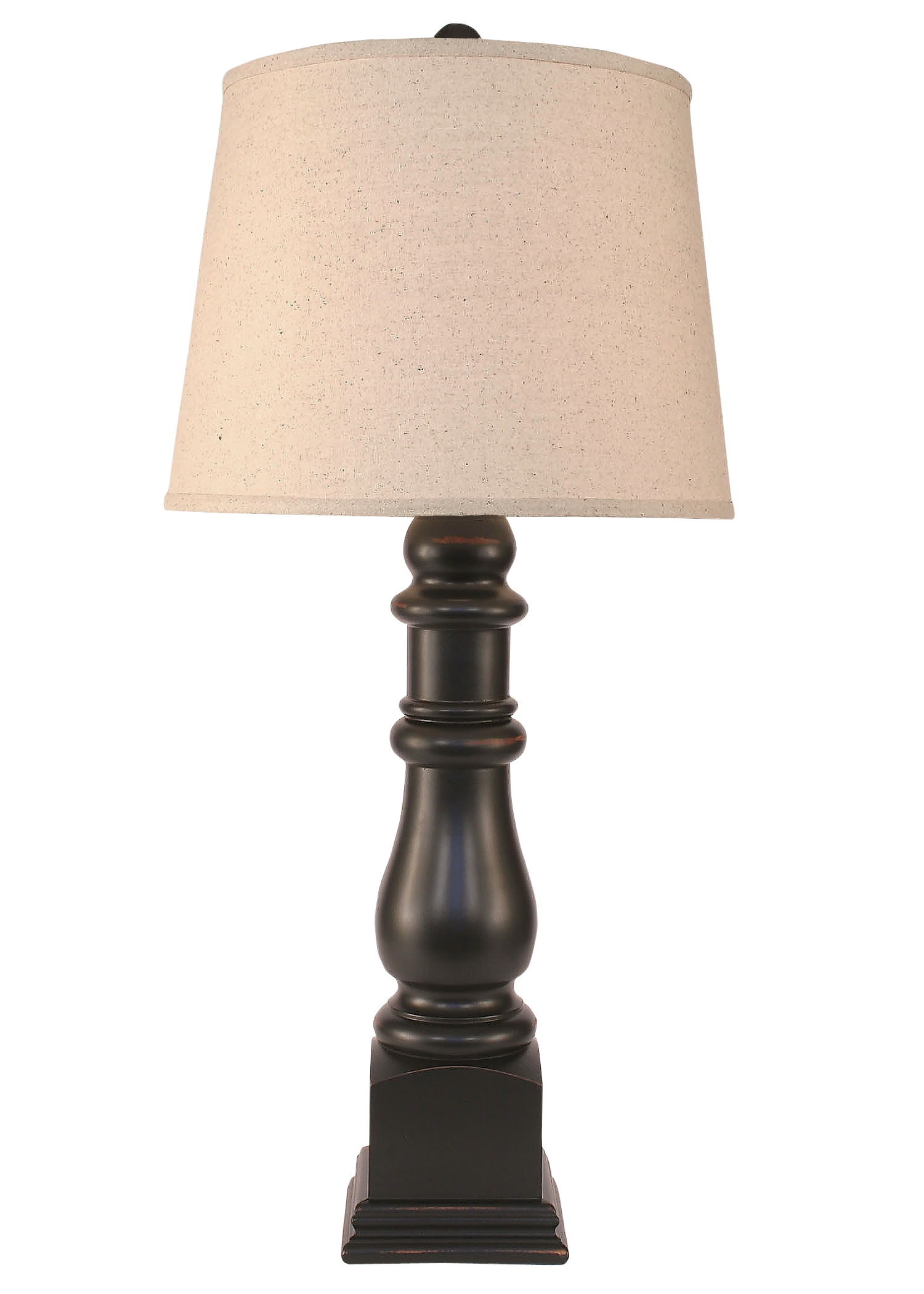 Coast Lamp Manufacturing 34"H Distressed Black Country Squire Table Lamp