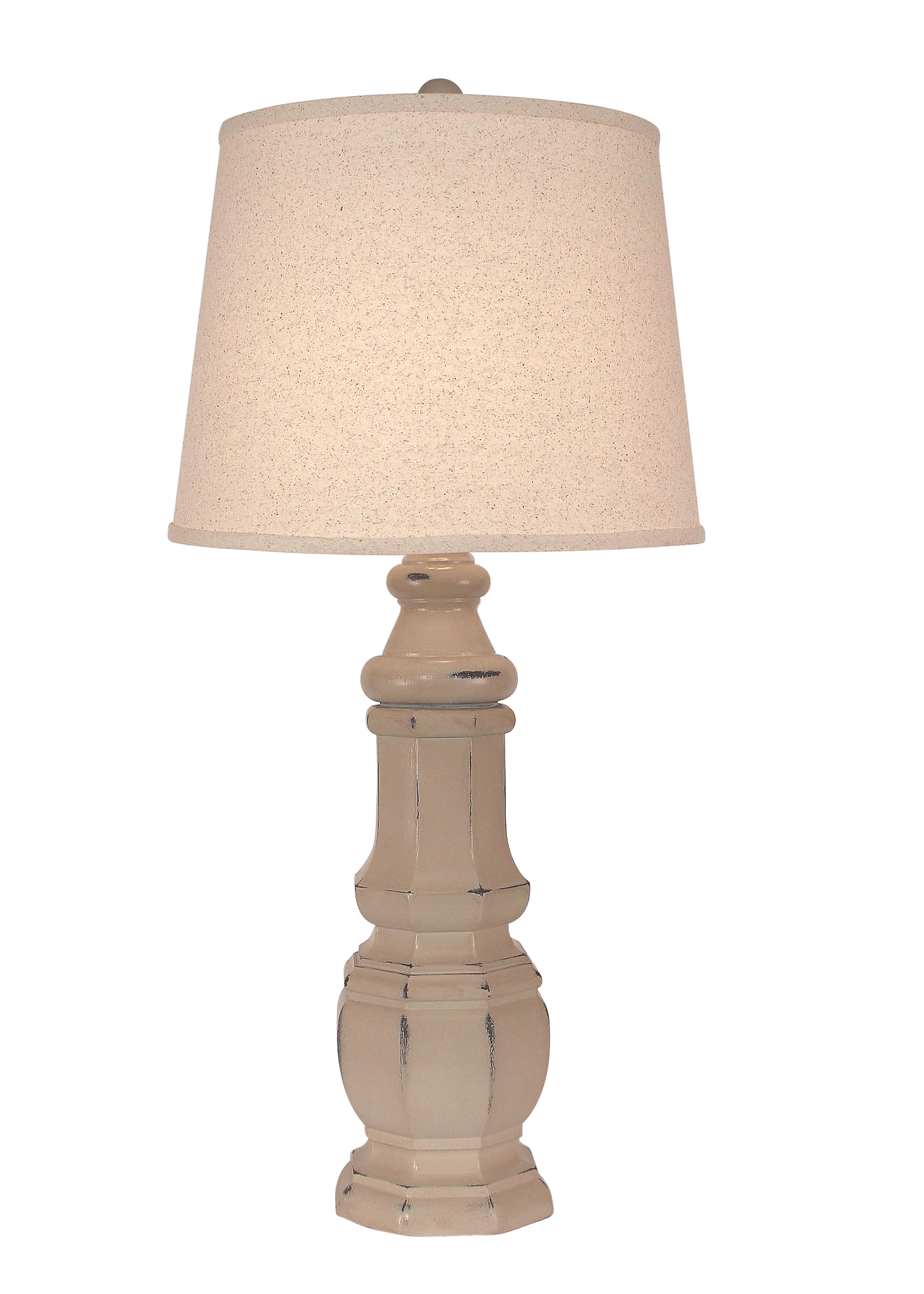 Coast Lamp Manufacturing 34"H Distressed Cottage Octagon Table Lamp