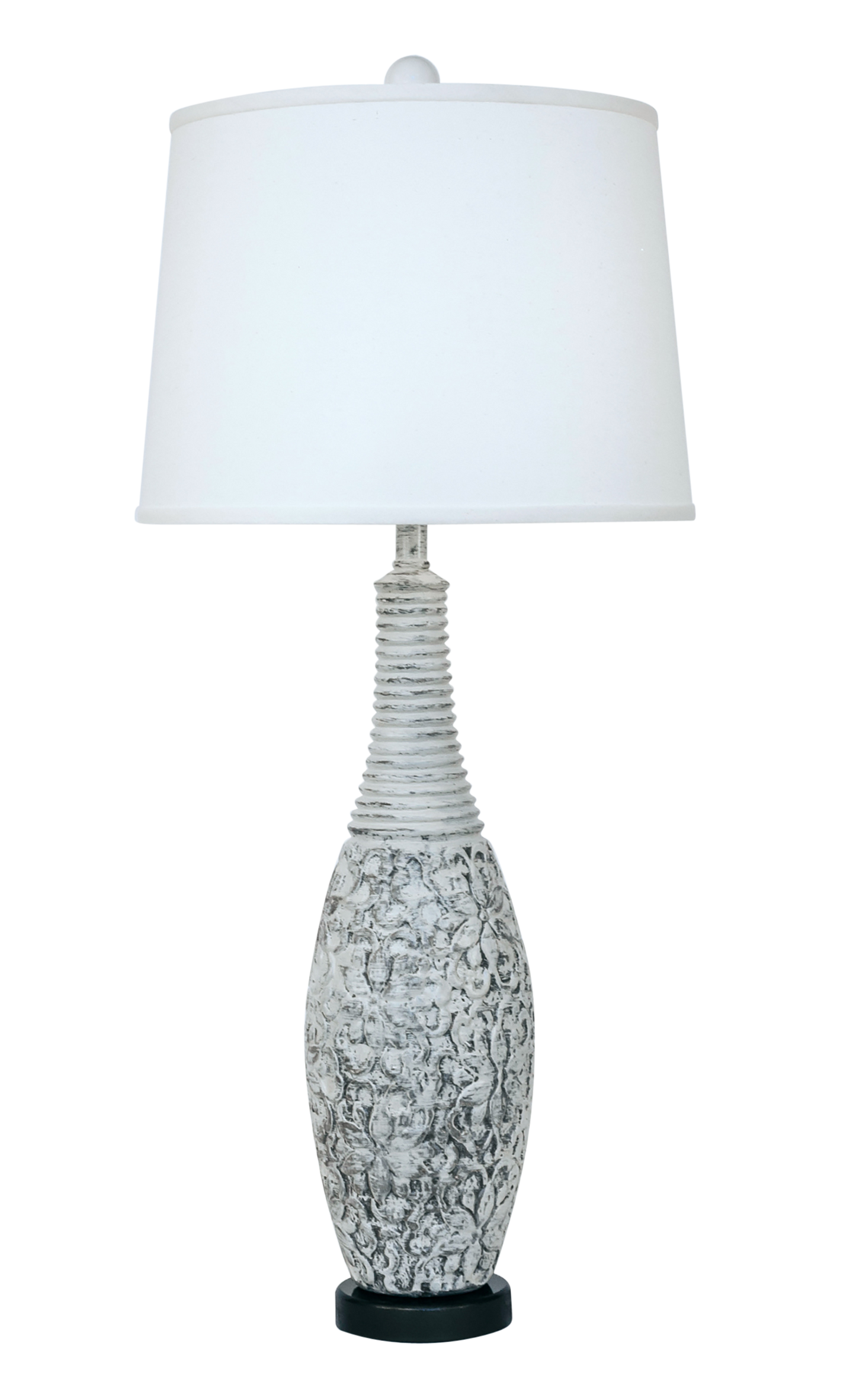 Coast Lamp Manufacturing 35"H Shabby Cottage Flower And Vine Table Lamp With Dark Bronze Round Base