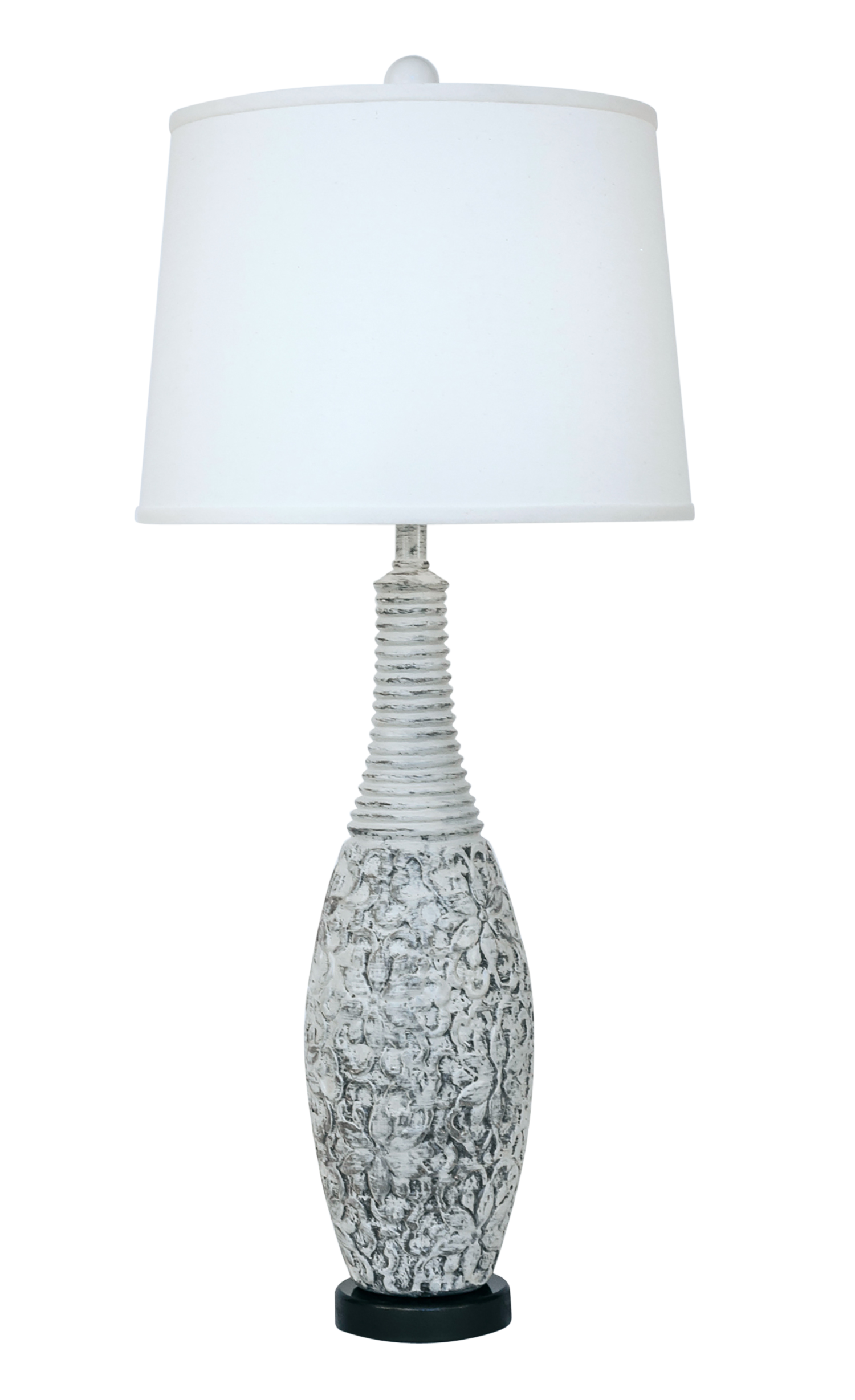 Coast Lamp Manufacturing 35"H Shabby Cottage Flower And Vine Table Lamp With Dark Bronze Round Base