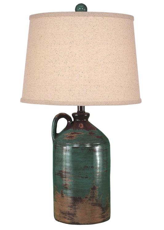 Coast Lamp Manufacturing Casual Living 28"H Harvest 1-Handle Pottery Jug Table Lamp