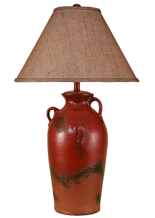 Coast Lamp Manufacturing Casual Living 30"H Firebrick 3-Handle Table Lamp