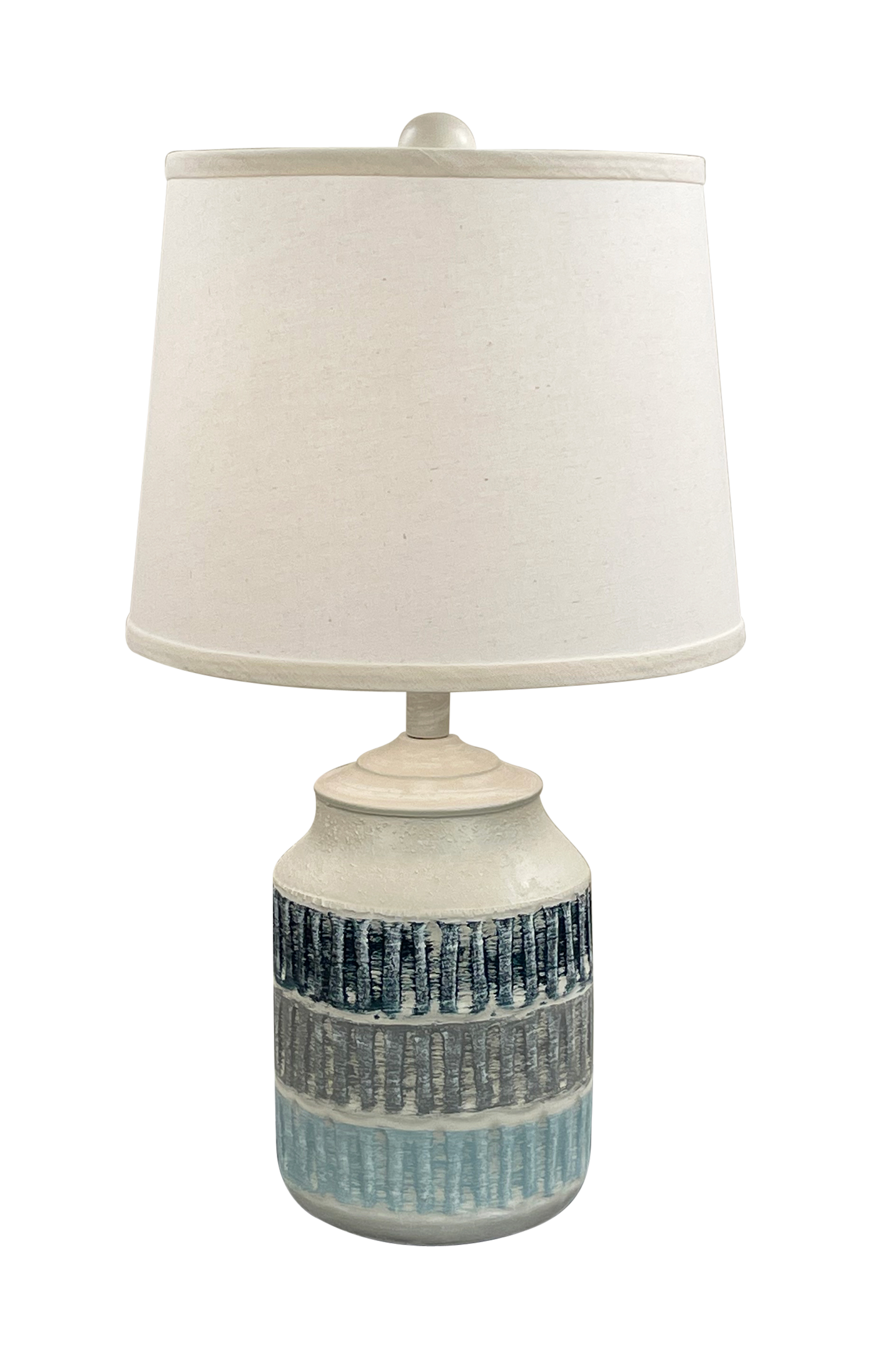 Coast Lamp Manufacturing Coastal Living 22"H Weathered Cottage & Nautical Accent Pot Table Lamp With Oval Indentions