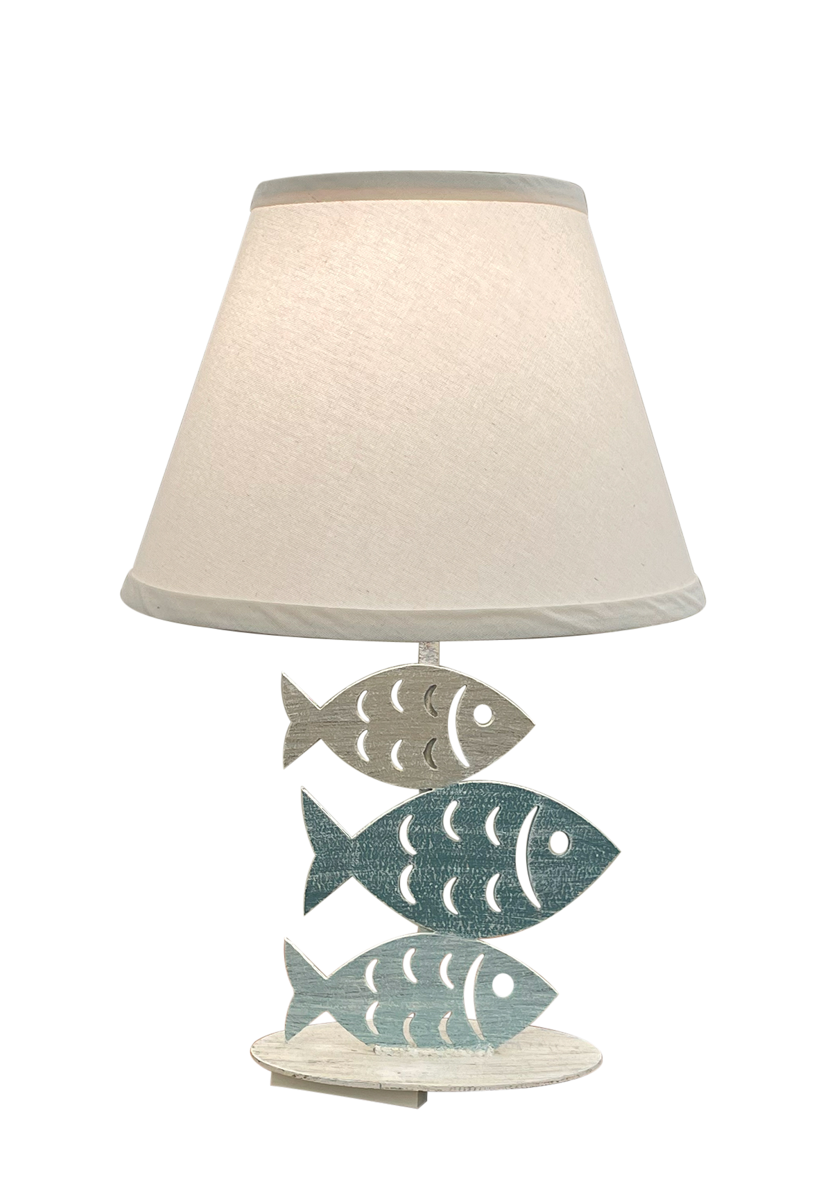 Coast Lamp Manufacturing Coastal Living 24"H Tide Iron 3 Fish Table Lamp