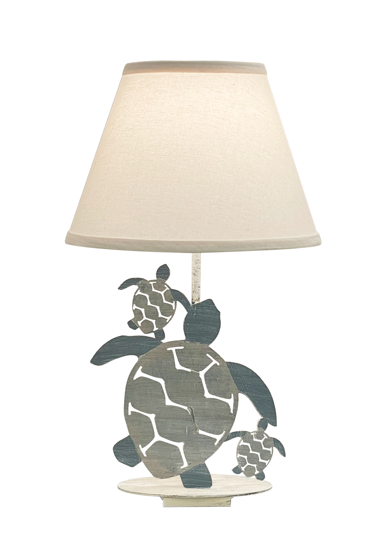 Coast Lamp Manufacturing Coastal Living 24"H Tide Iron 3 Turtle Table Lamp