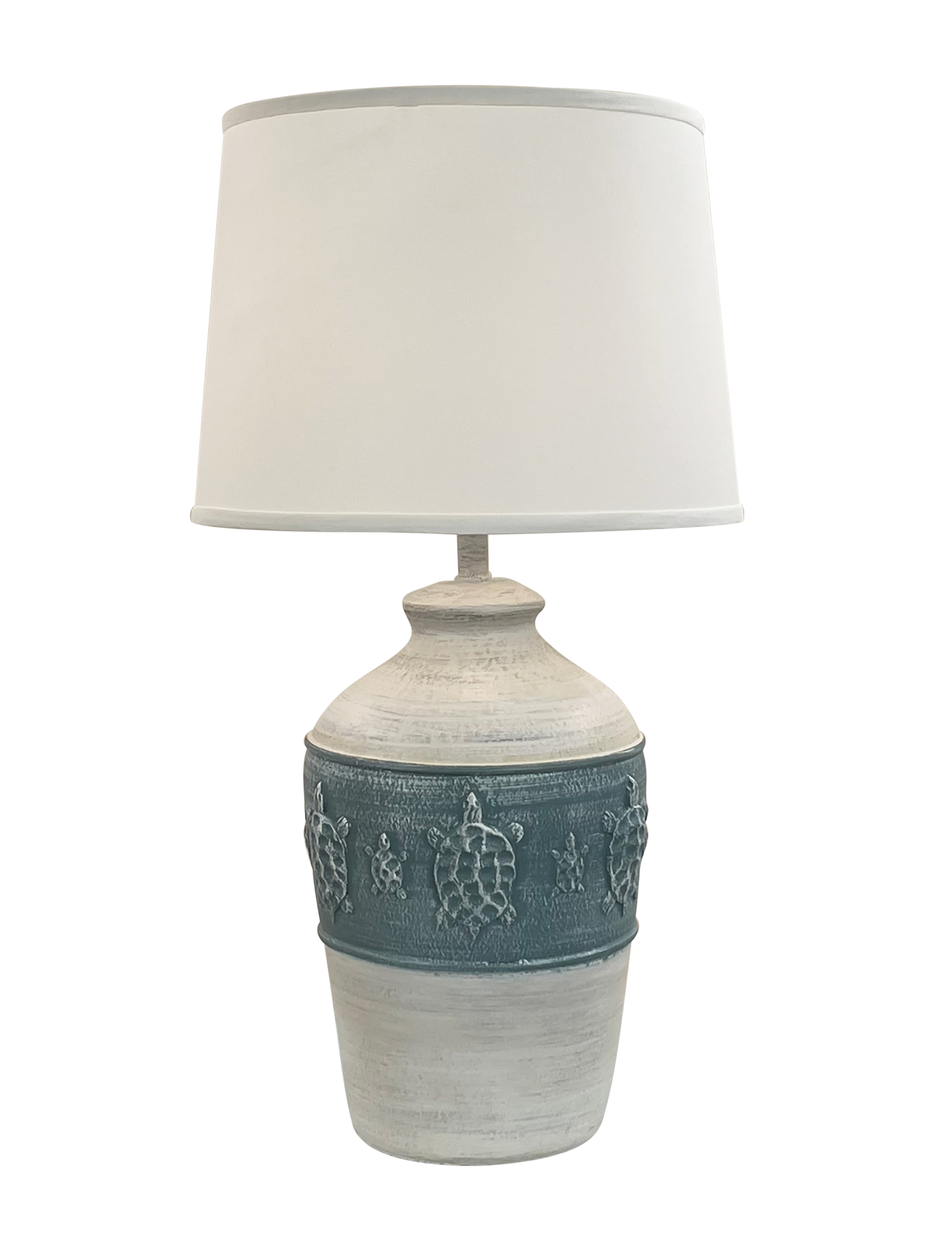 Coast Lamp Manufacturing Coastal Living 29"H Cottage Slate Band Of Turtles Table Lamp