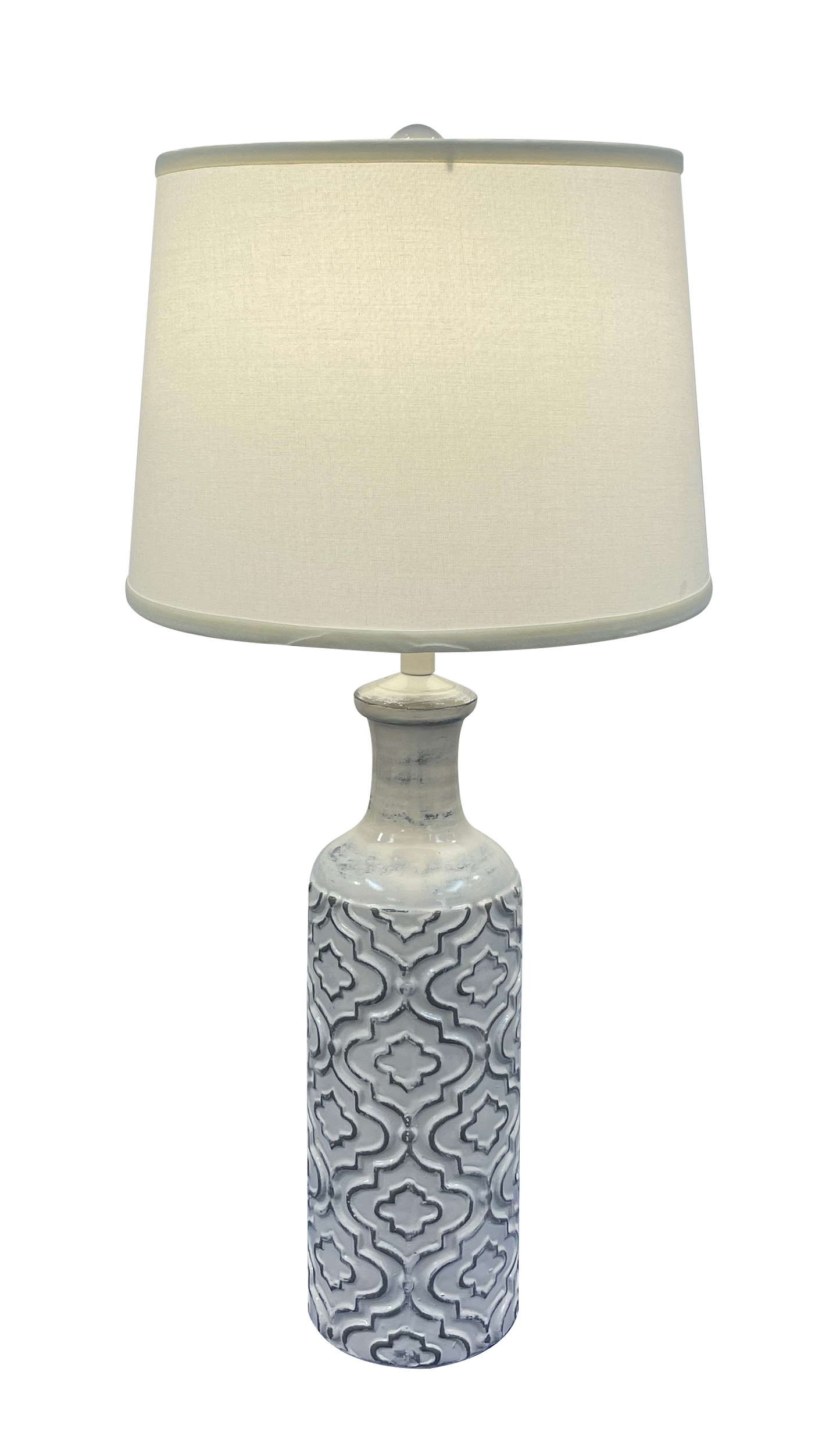 Coast Lamp Manufacturing Coastal Living 29"H Farmhouse Raised Quatrafoil Table Lamp