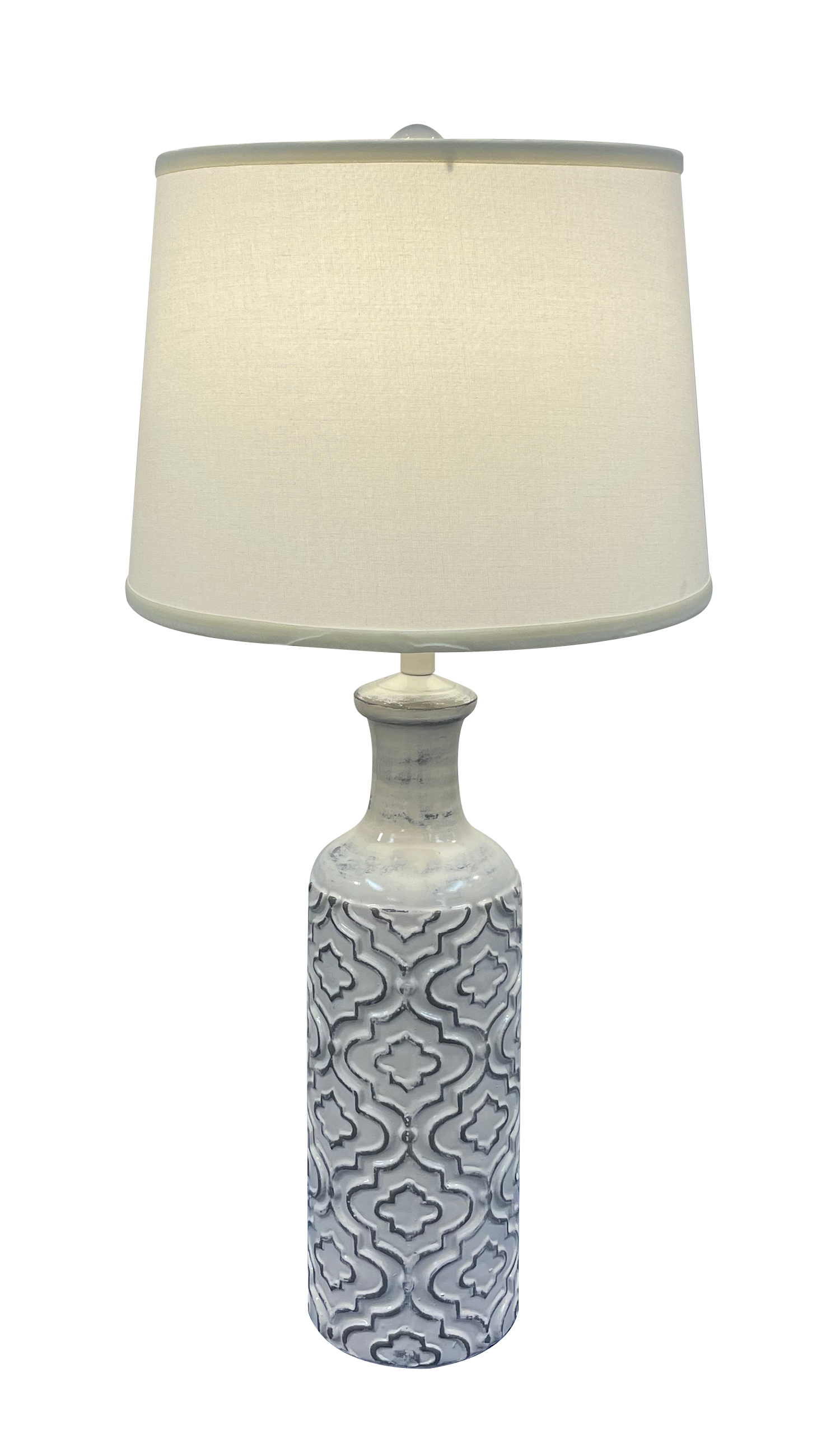 Coast Lamp Manufacturing Coastal Living 29"H Farmhouse Raised Quatrafoil Table Lamp