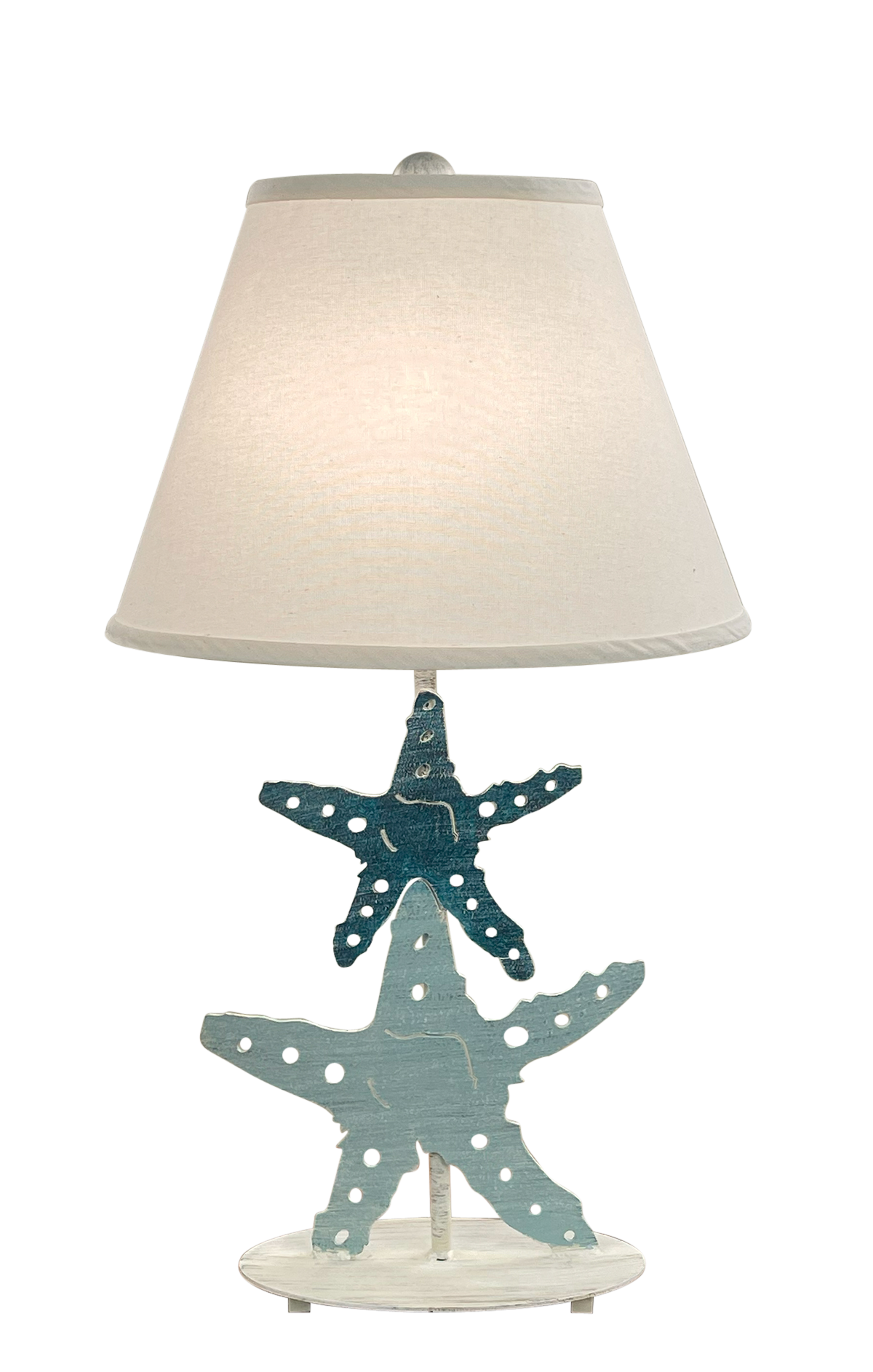 Coast Lamp Manufacturing Coastal Living 29"H Nautical Iron 2 Starfish Table Lamp