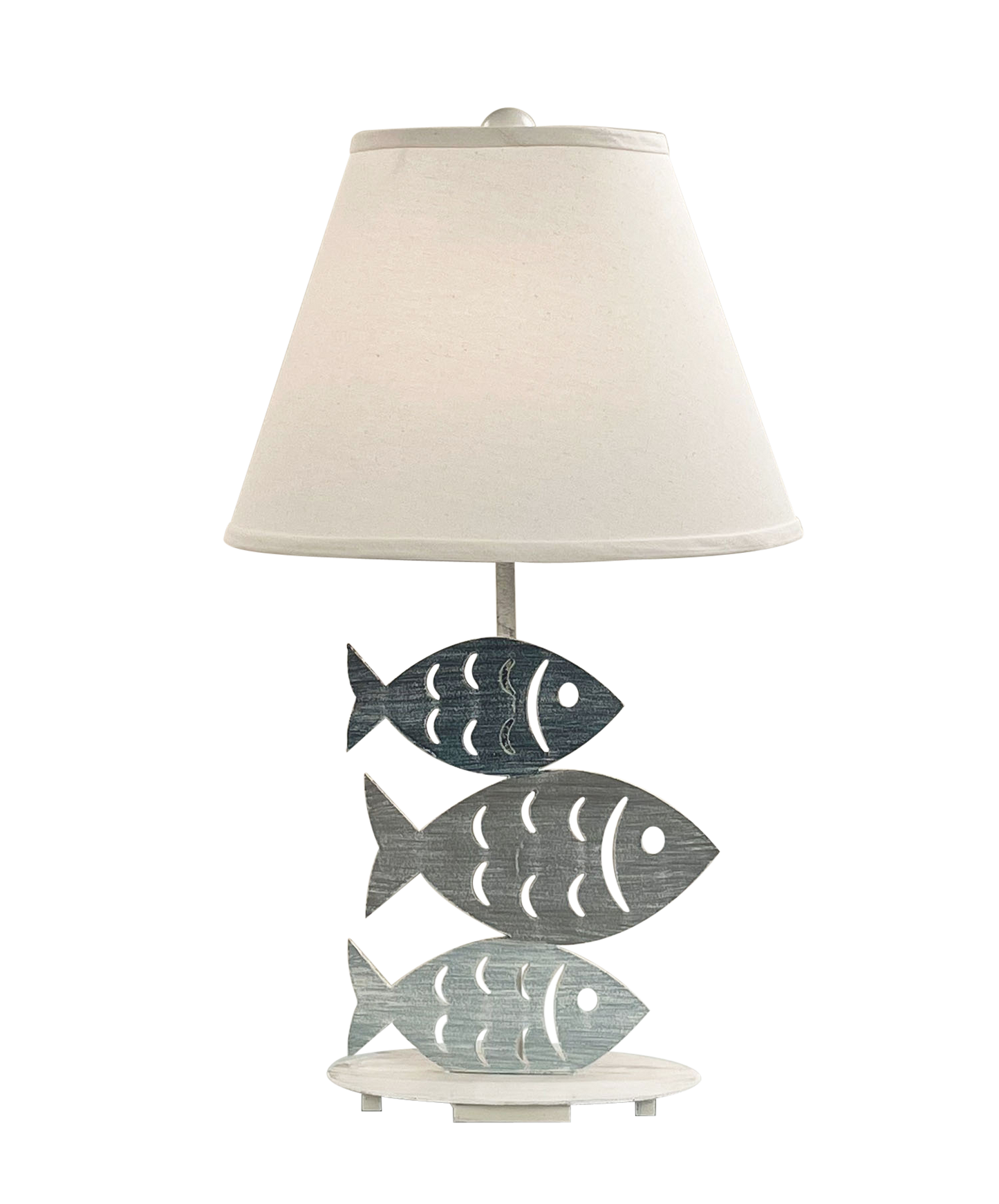Coast Lamp Manufacturing Coastal Living 29"H Nautical Iron 3 Fish Table Lamp