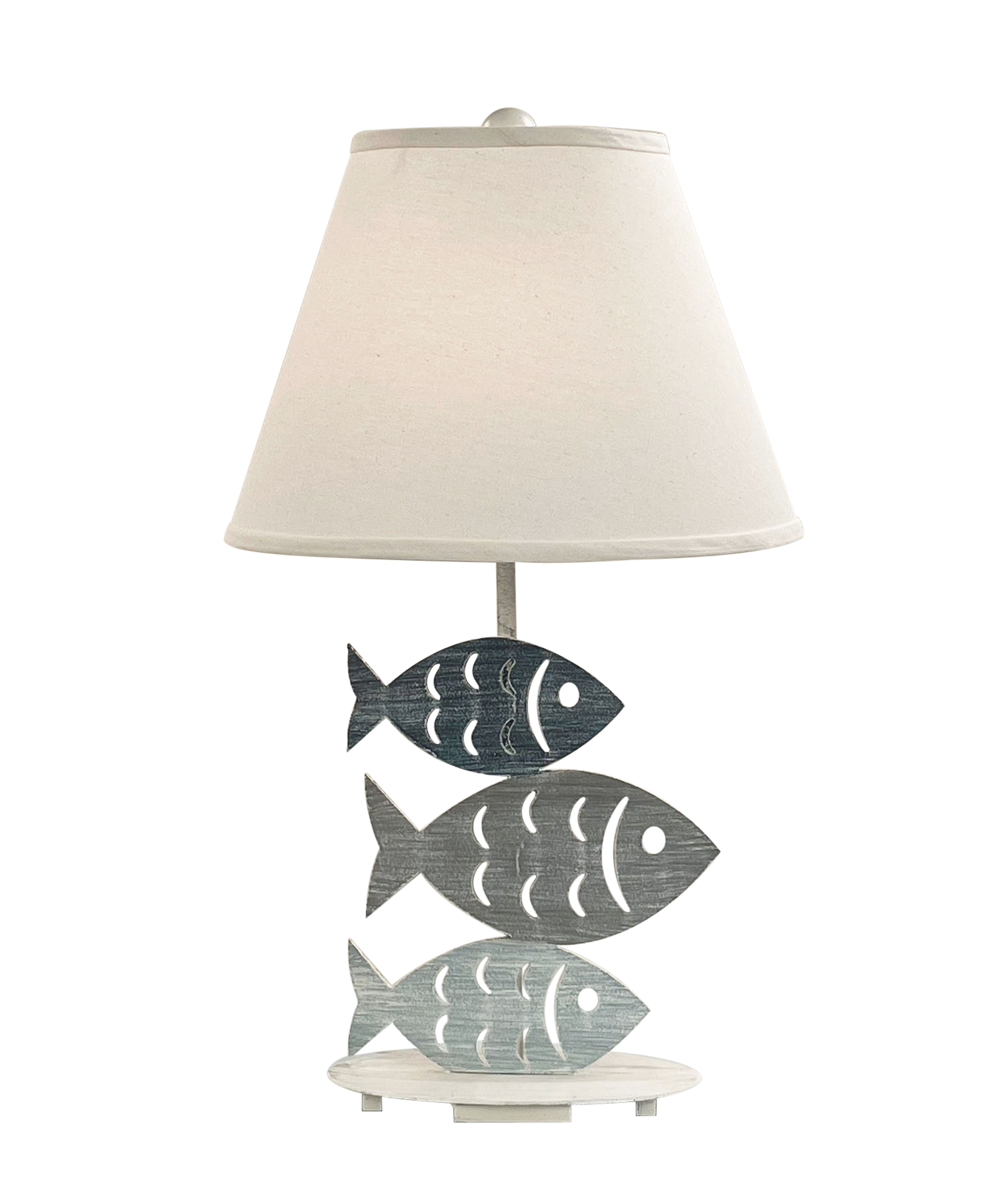 Coast Lamp Manufacturing Coastal Living 29"H Nautical Iron 3 Fish Table Lamp