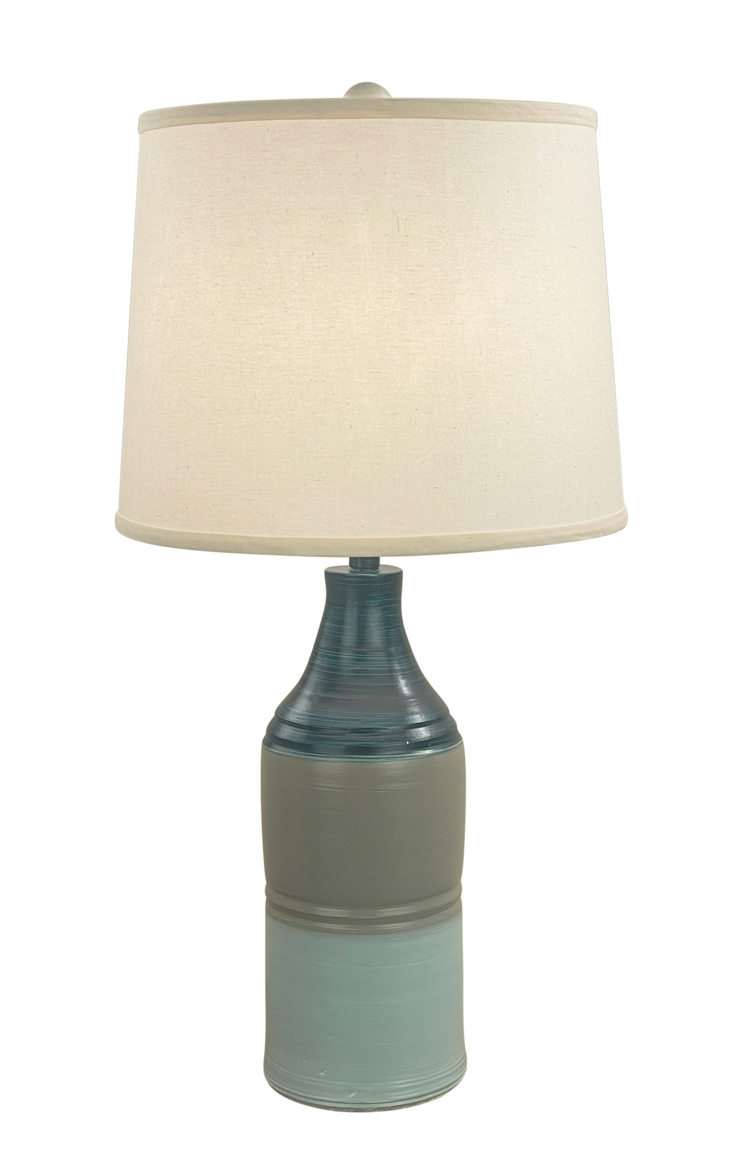 Coast Lamp Manufacturing Coastal Living 29"H Nautical Stripe Sectioned Vase Table Lamp