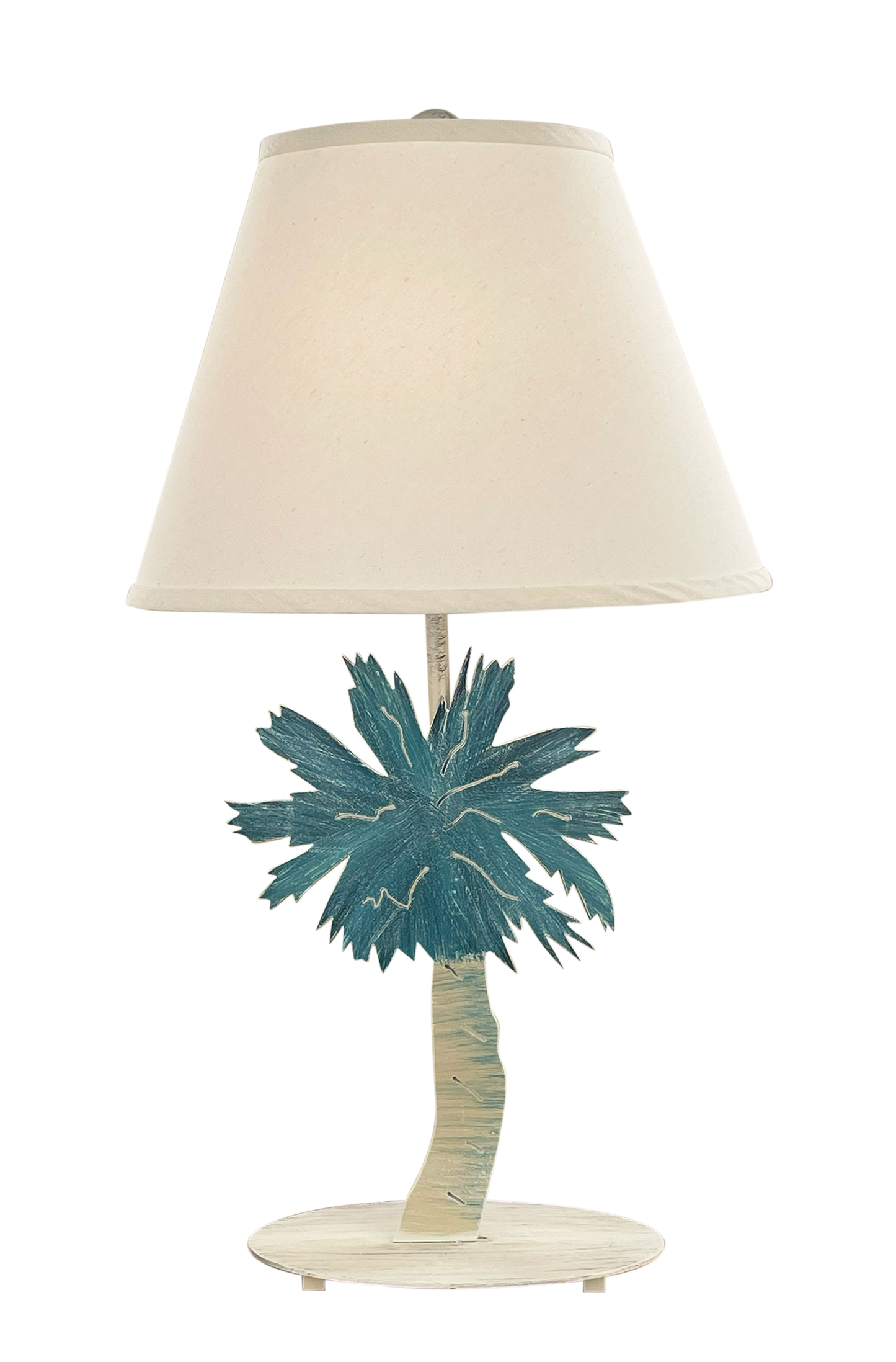 Coast Lamp Manufacturing Coastal Living 29"H Palmetto Iron Palm Tree Table Lamp