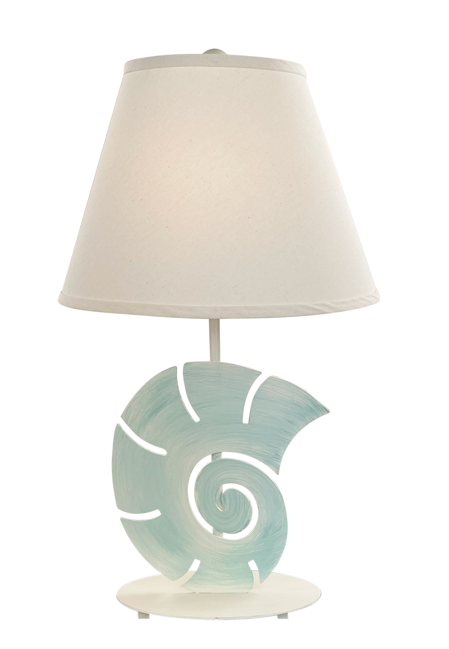 Coast Lamp Manufacturing Coastal Living 29"H Shaded Cove Wash Iron Snail Shell Table Lamp