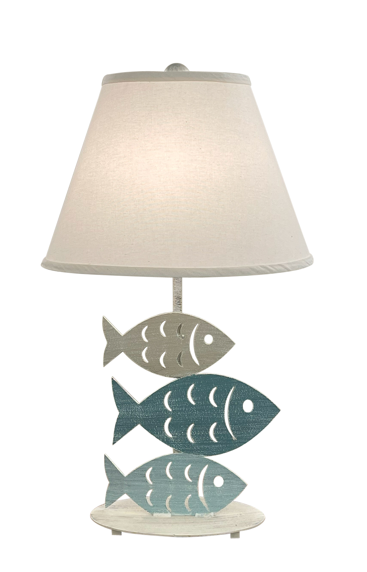 Coast Lamp Manufacturing Coastal Living 29"H Tide Iron 3 Fish Table Lamp