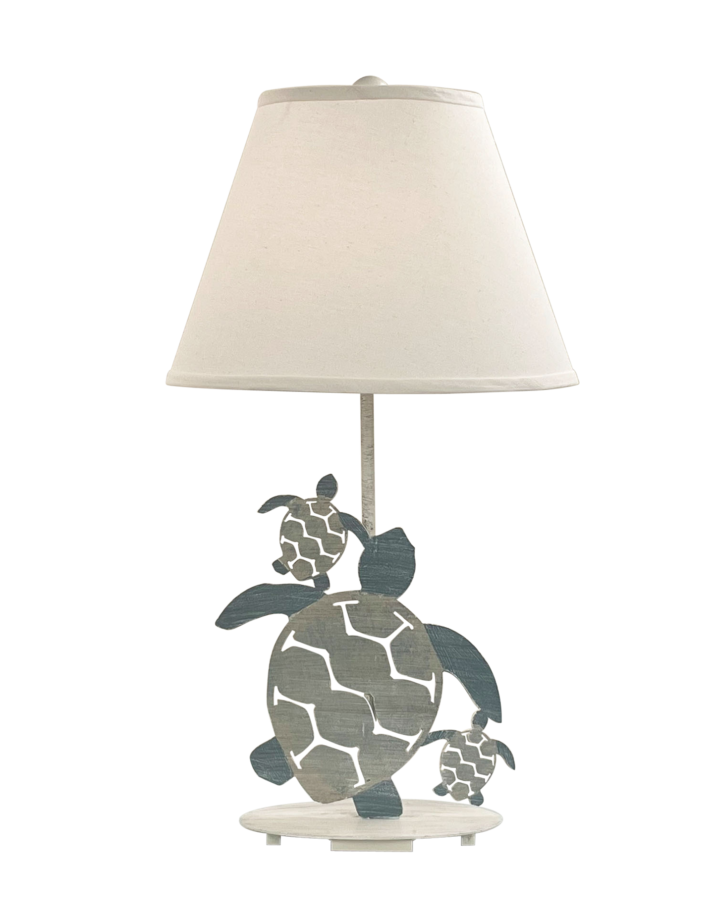 Coast Lamp Manufacturing Coastal Living 29"H Tide Iron 3 Turtle Table Lamp