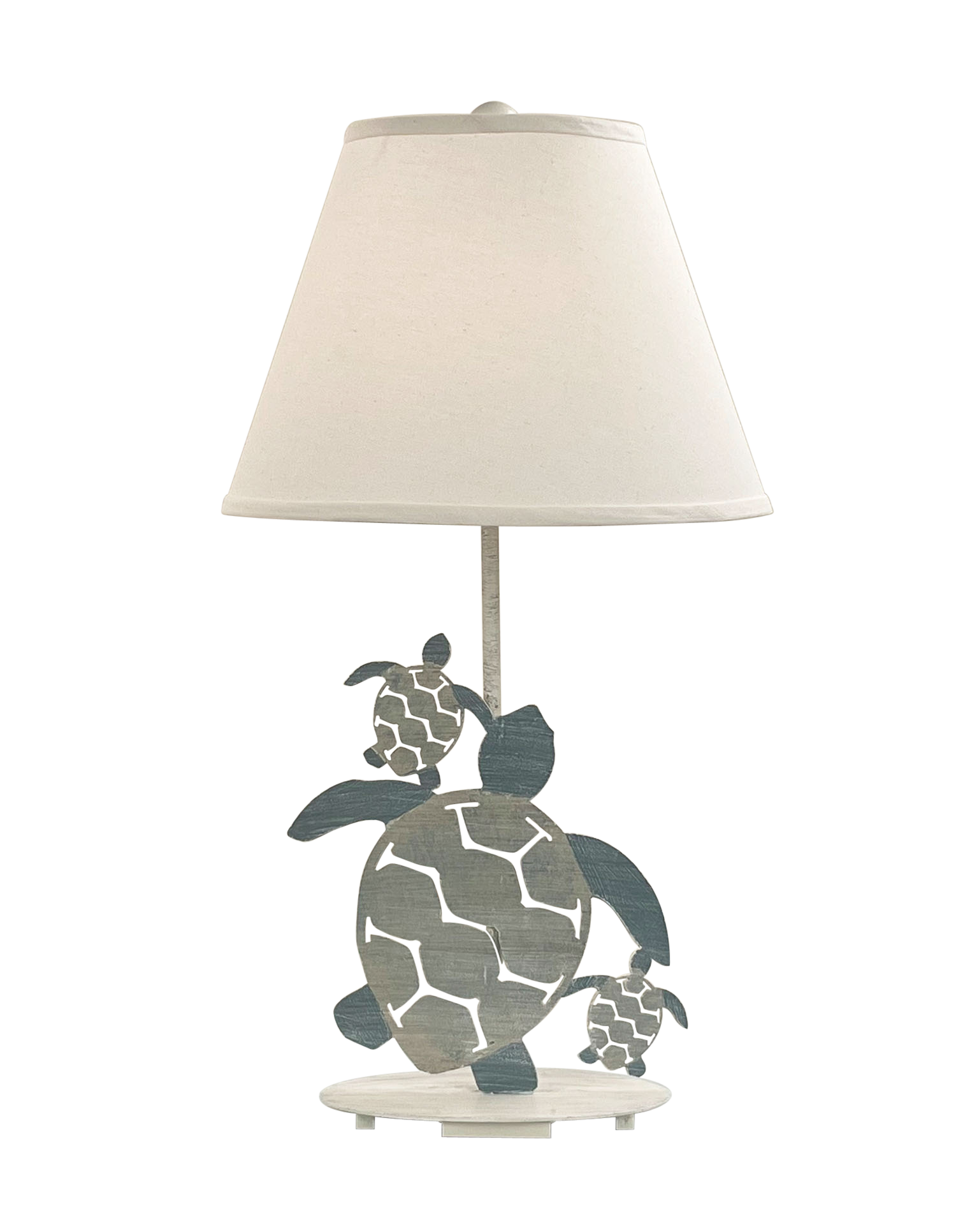 Coast Lamp Manufacturing Coastal Living 29"H Tide Iron 3 Turtle Table Lamp
