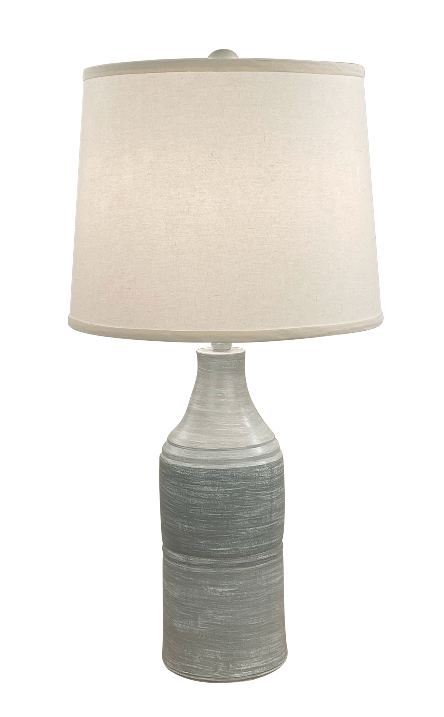 Coast Lamp Manufacturing Coastal Living 29"H Weathered Storm Stripe Sectioned Vase Table Lamp