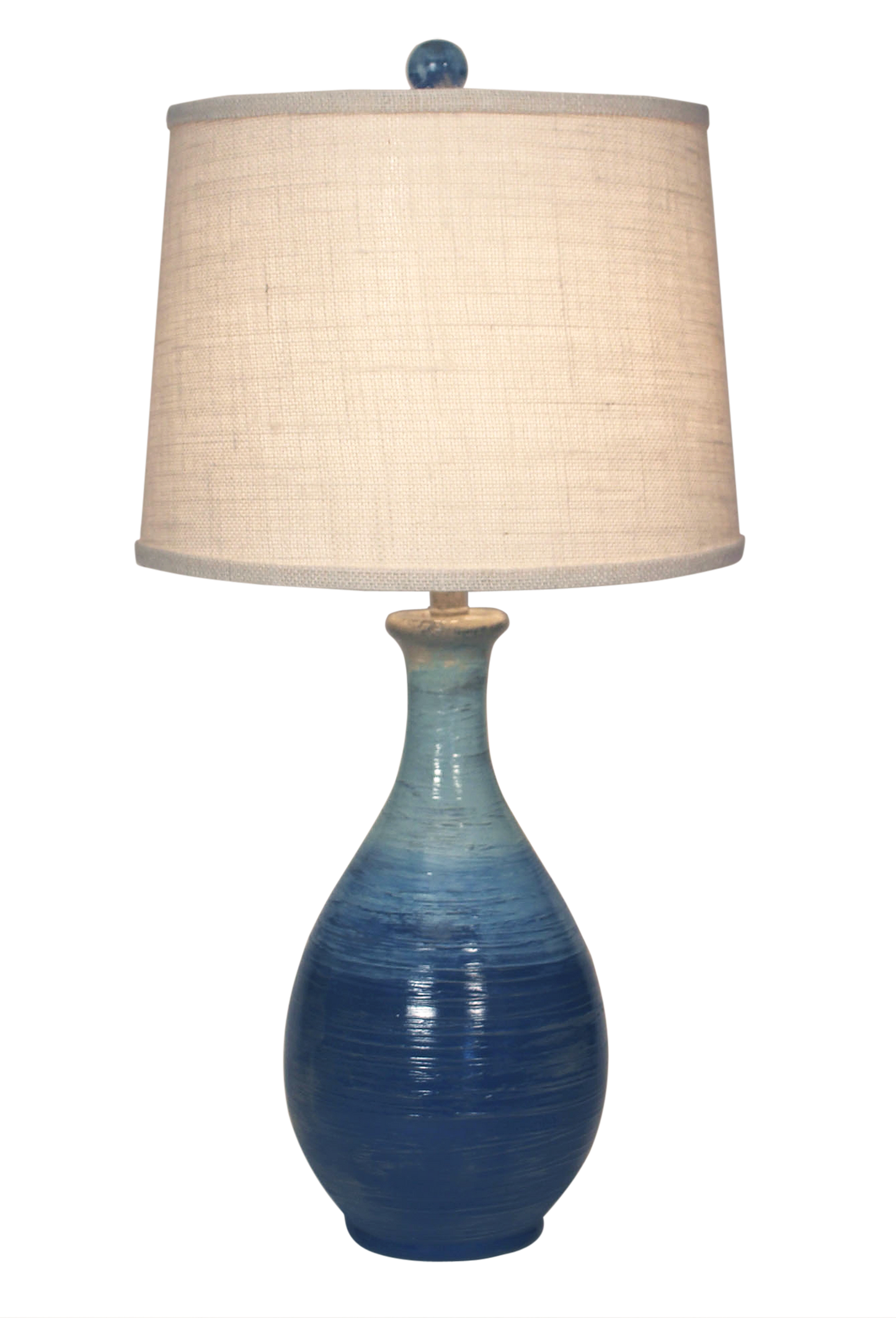 Coast Lamp Manufacturing Coastal Living 30"H Bahama Ridged Tear Drop Table Lamp