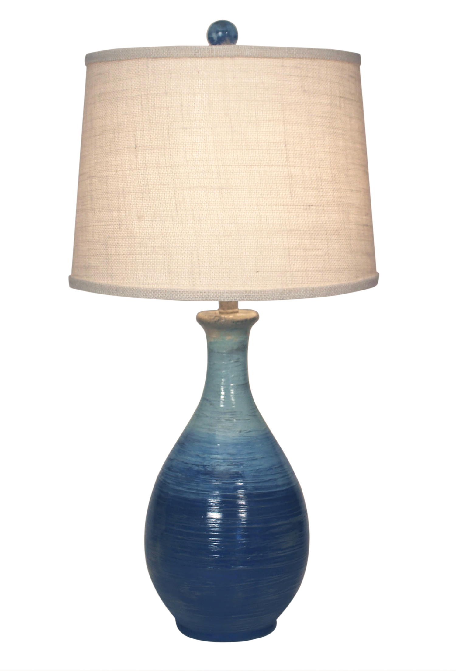Coast Lamp Manufacturing Coastal Living 30"H Bahama Ridged Tear Drop Table Lamp