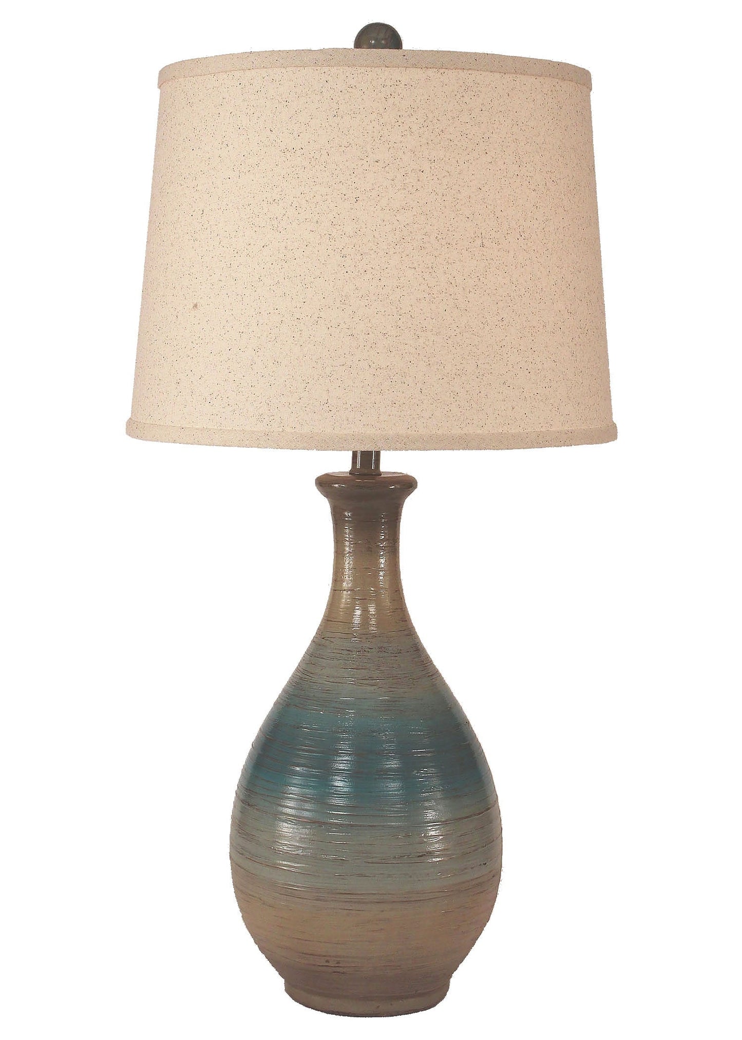 Coast Lamp Manufacturing Coastal Living 30"H Surf Ridged Tear Drop Table Lamp