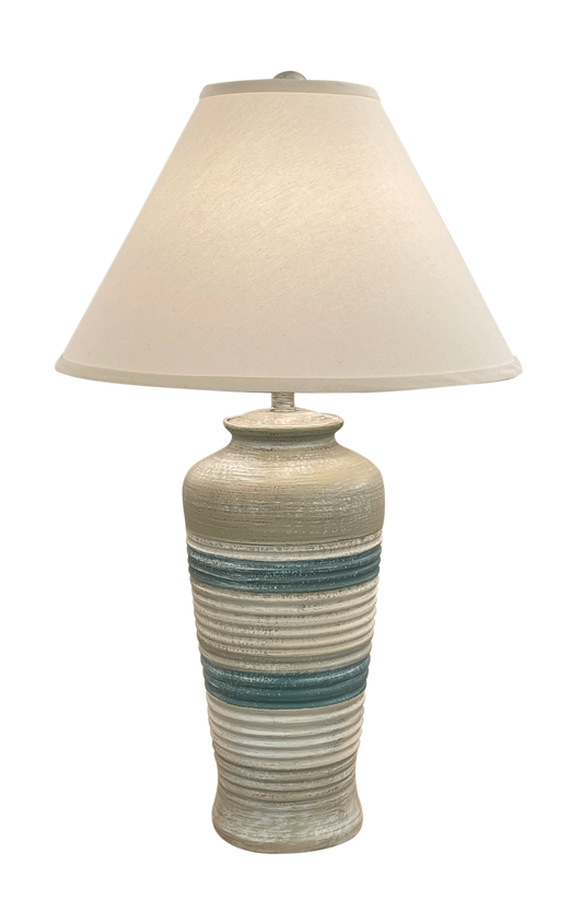 Coast Lamp Manufacturing Coastal Living 30"H Tide Tall Ribbed Table Lamp