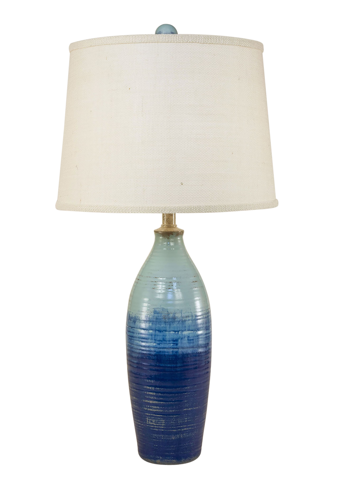 Coast Lamp Manufacturing Coastal Living 32"H Bahama Tapered Ribbed Vase Table Lamp