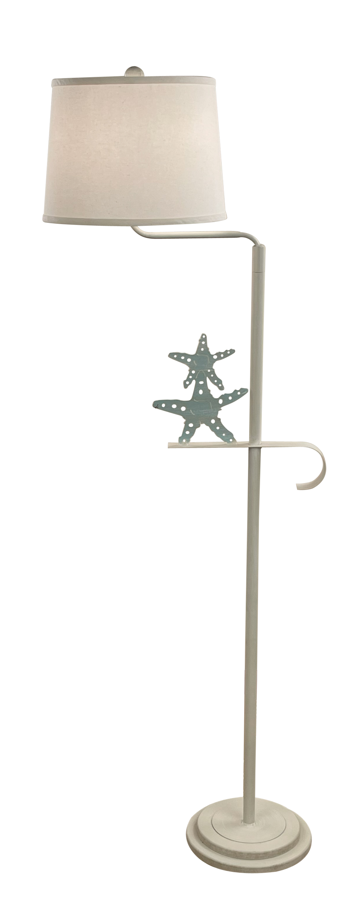 Coast Lamp Manufacturing Coastal Living 64"H Beachside Iron 2 Starfish Swing Arm Floor Lamp