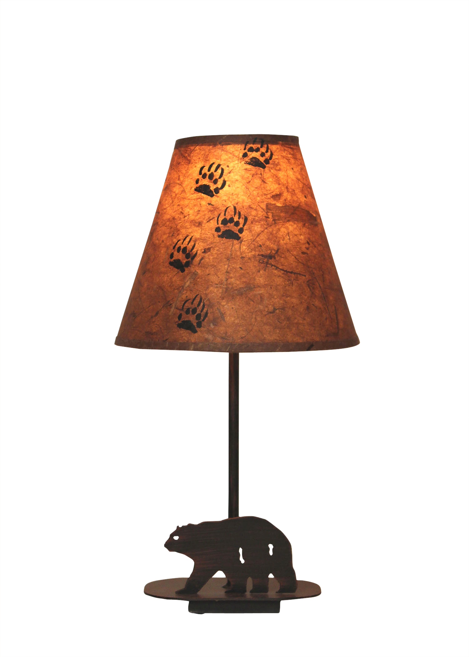 Coast Lamp Manufacturing Rustic Living 17"H Mini Iron Bear Lamp