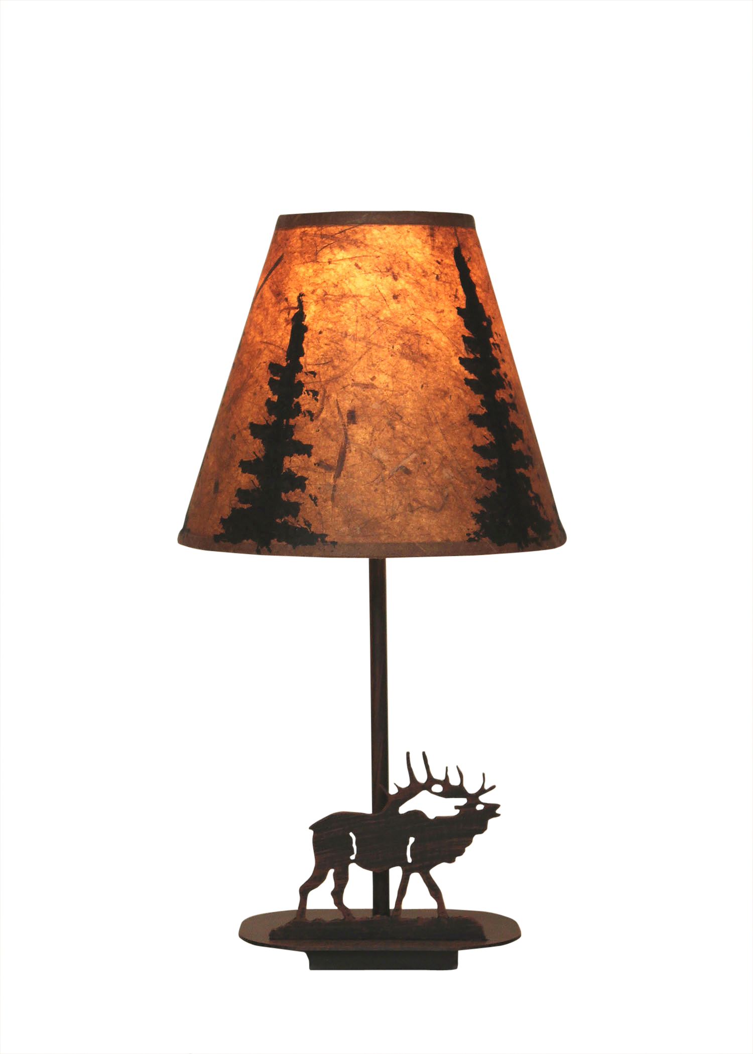 Coast Lamp Manufacturing Rustic Living 17"H Mini Iron Elk Lamp