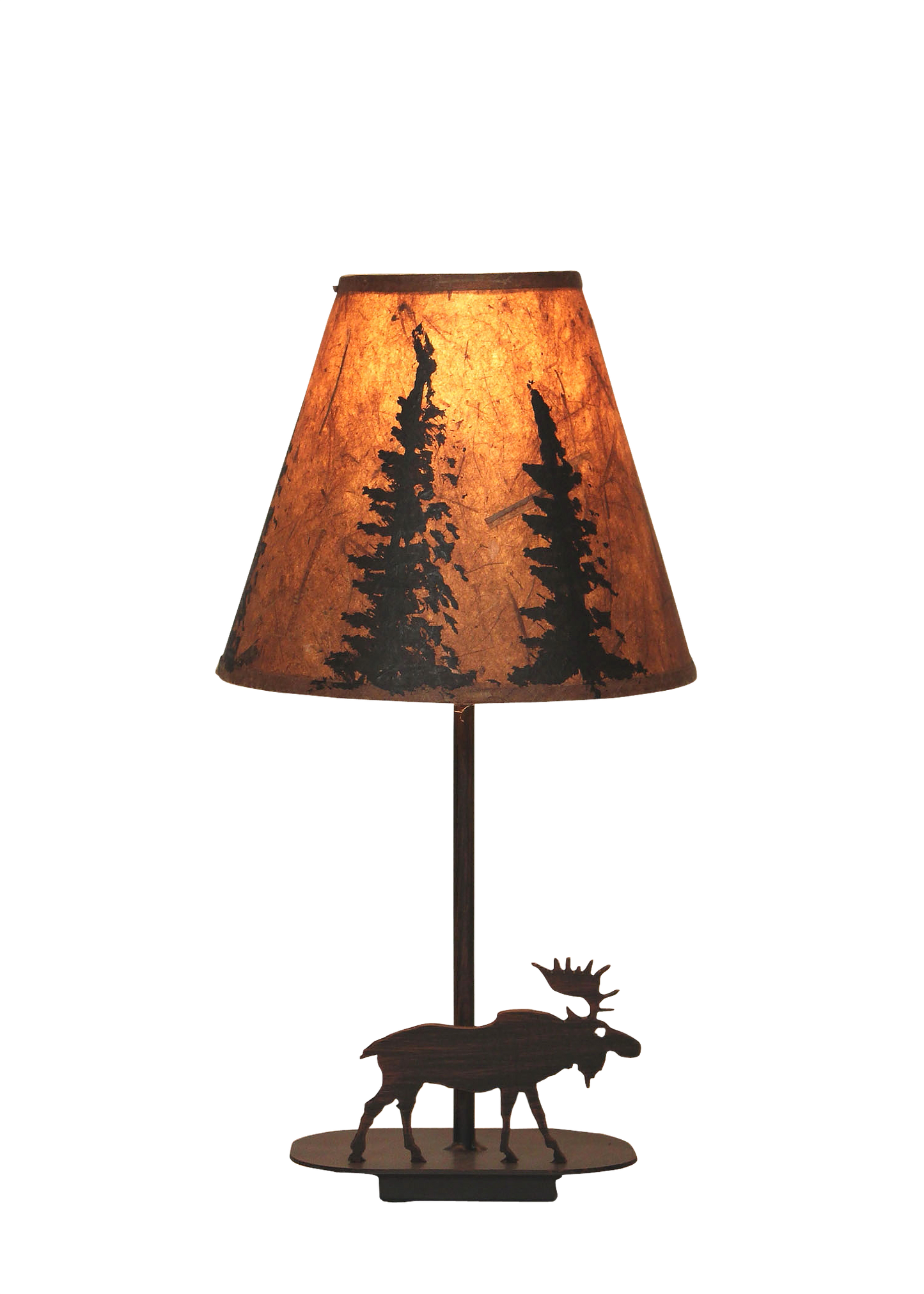 Coast Lamp Manufacturing Rustic Living 17"H Mini Iron Moose Lamp