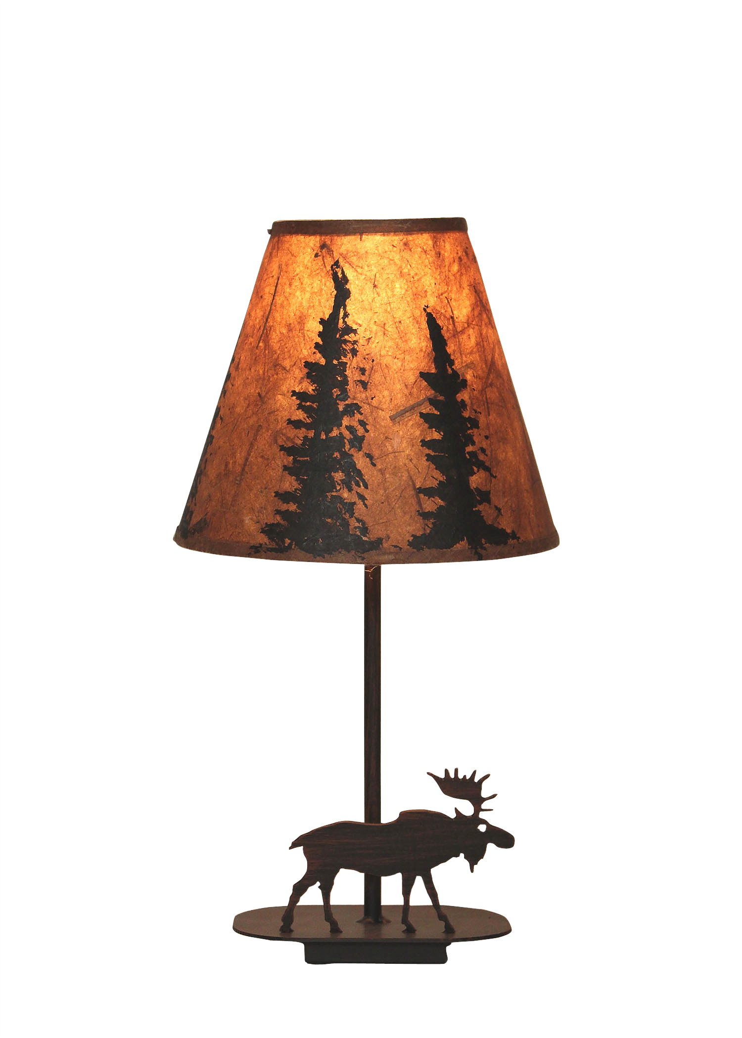 Coast Lamp Manufacturing Rustic Living 17"H Mini Iron Moose Lamp