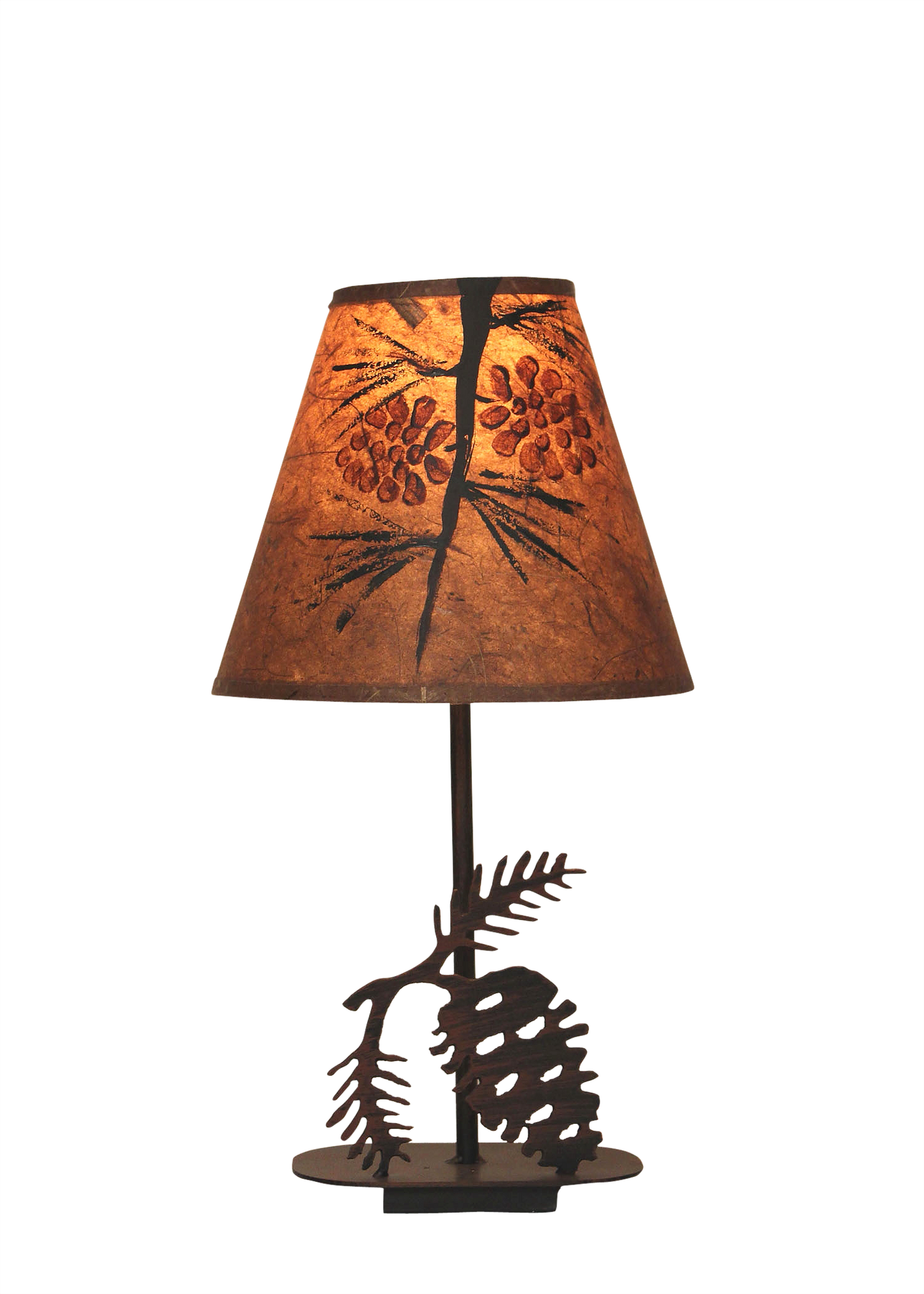 Coast Lamp Manufacturing Rustic Living 17"H Mini Iron Pine Cone Lamp