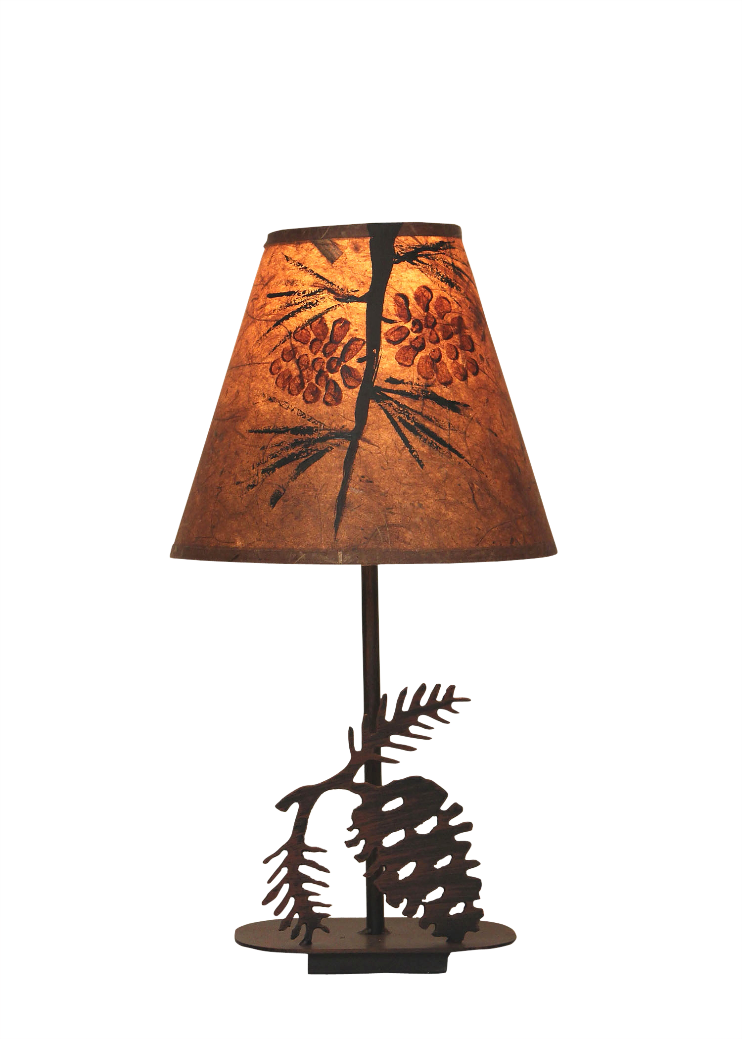 Coast Lamp Manufacturing Rustic Living 17"H Mini Iron Pine Cone Lamp