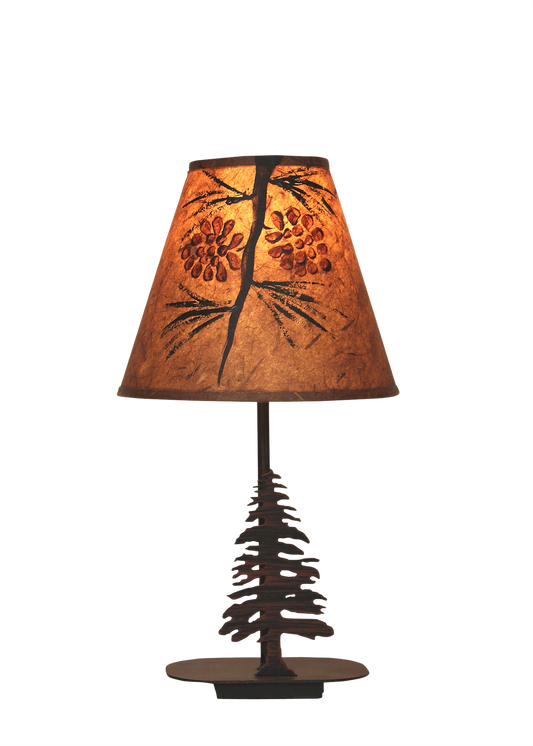 Coast Lamp Manufacturing Rustic Living 17"H Mini Iron Pine Tree Lamp